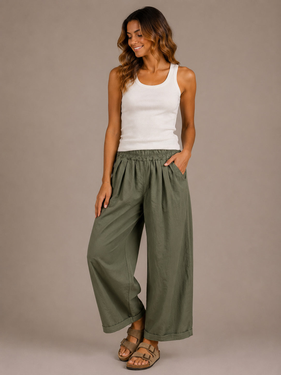 Panta must have in tela di cotone - SHE_FLORENCE_LAB