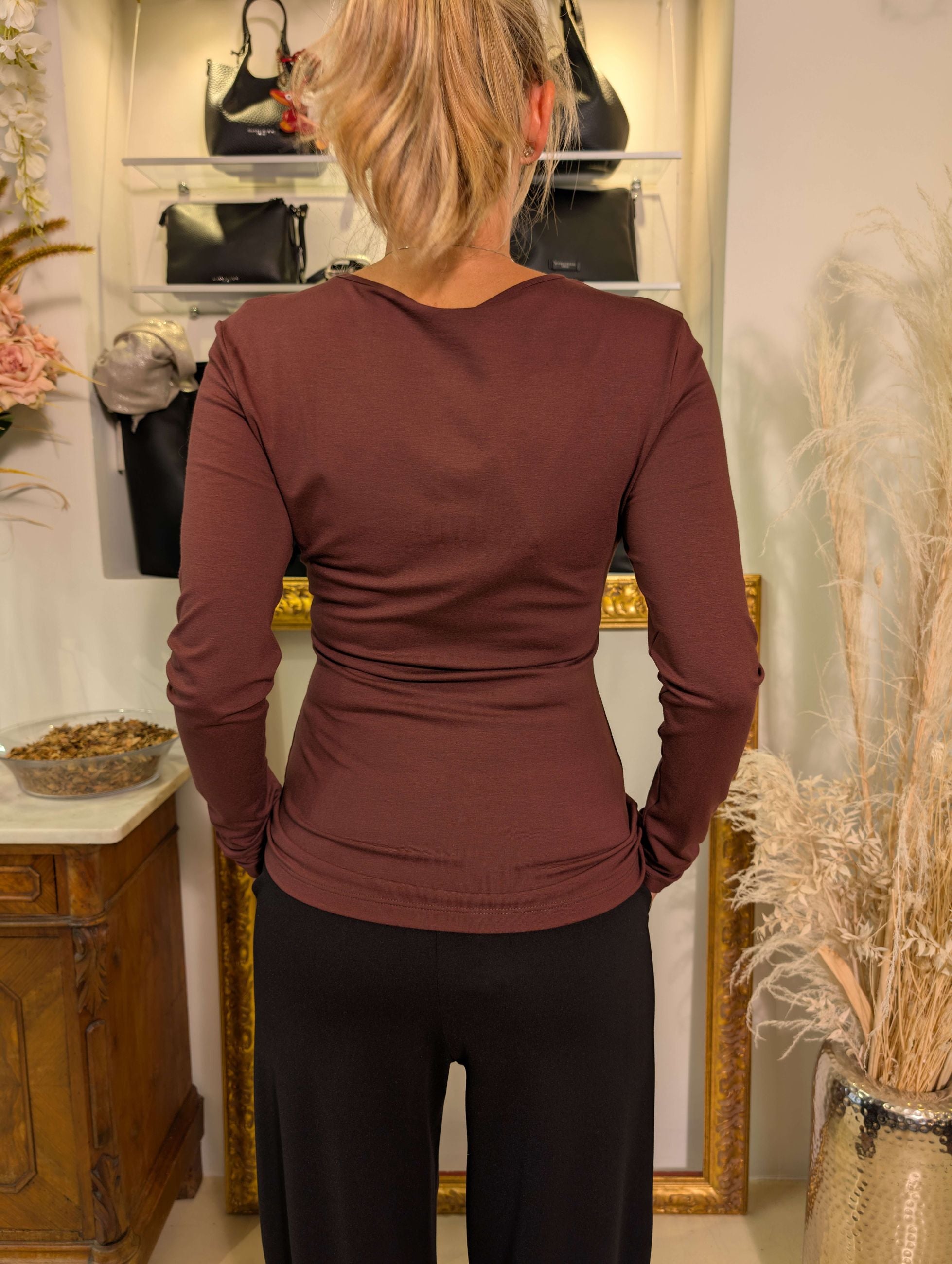 Blusa TENSIONE IN in jersey di viscosa. - TENSIONE IN