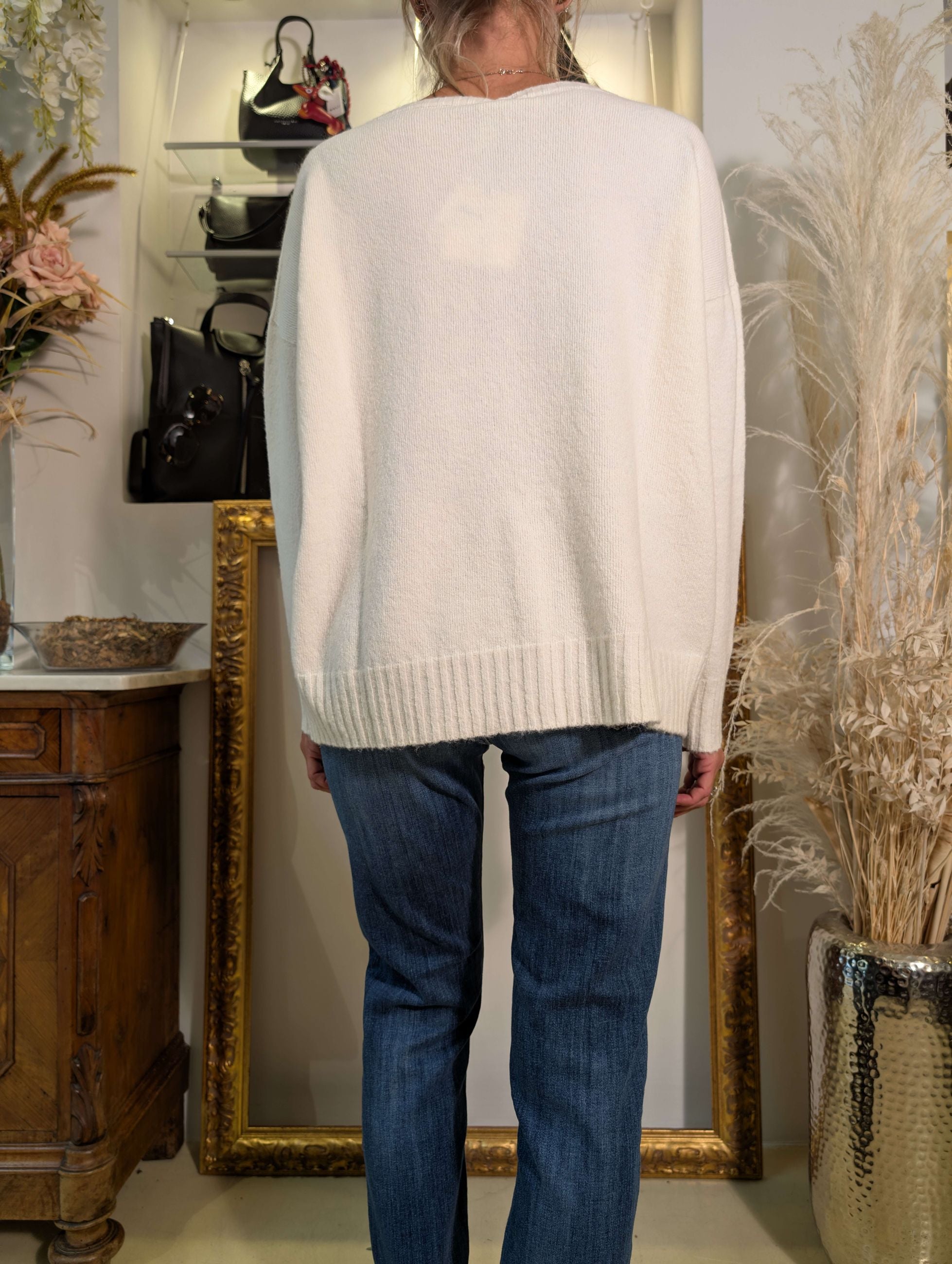 Maglia oversized in bouclé - SHE_FLORENCE_LAB