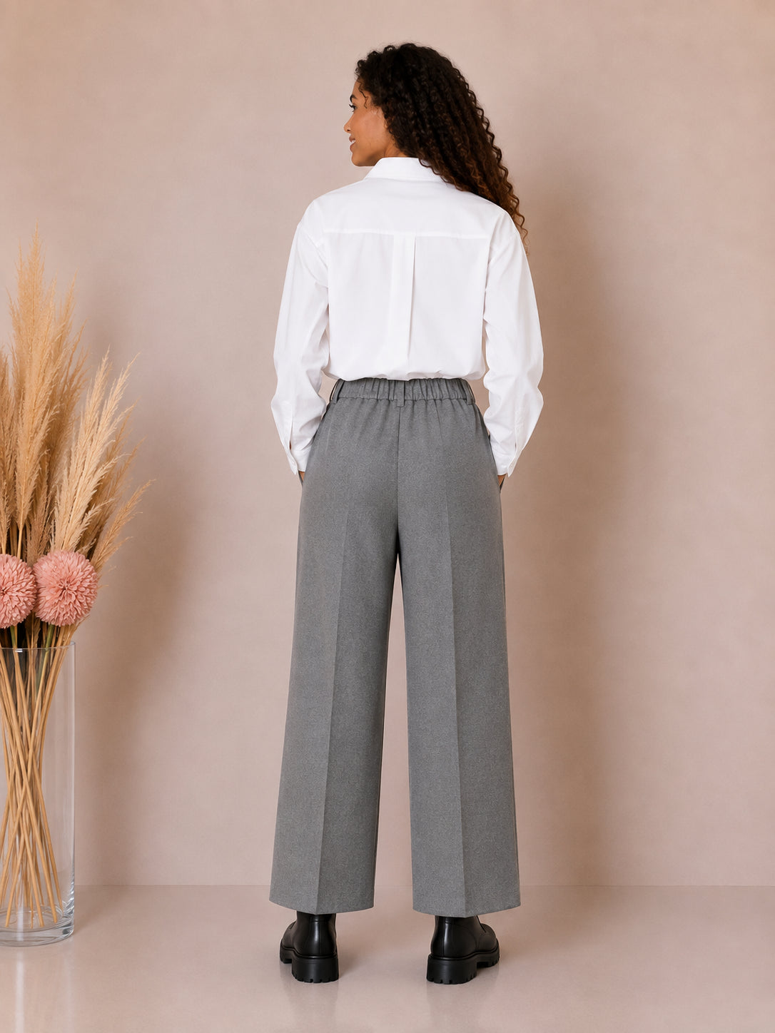 Pantalone Palazzo in tessuto mano lana - LE SARTE DEL SOLE