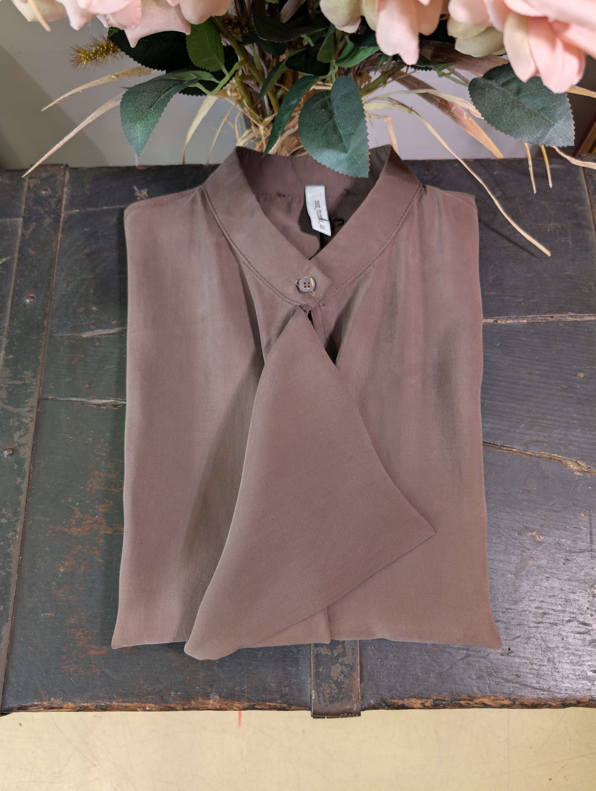 Blusa in cupro - SHE_FLORENCE_LAB