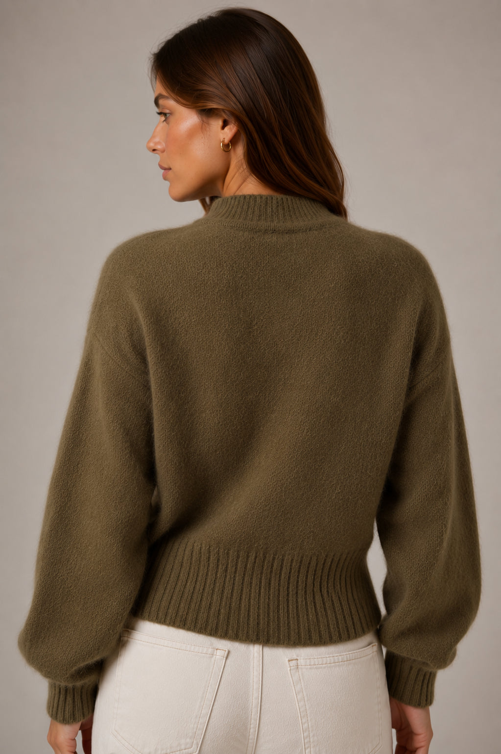 Maglia kimono in angora - .SOLO TRE