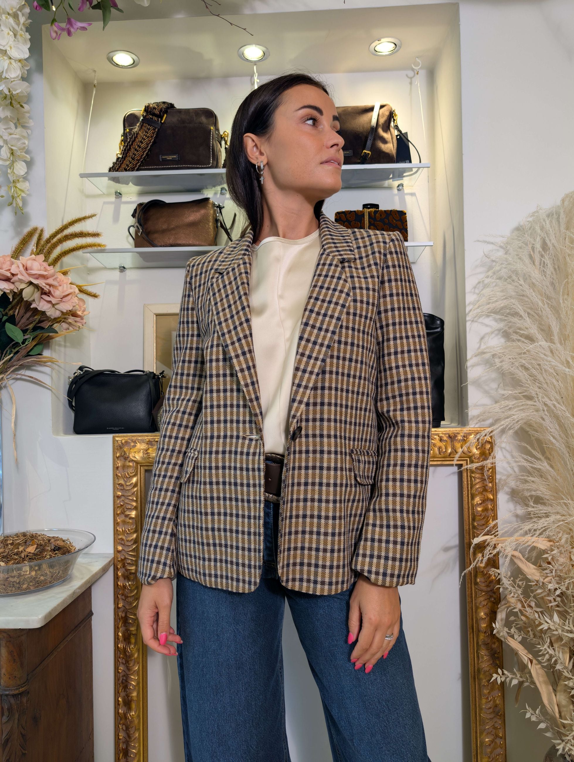Giacca “British Mood” microcheck – SHE_FLORENCE_LAB - SHE_FLORENCE_LAB