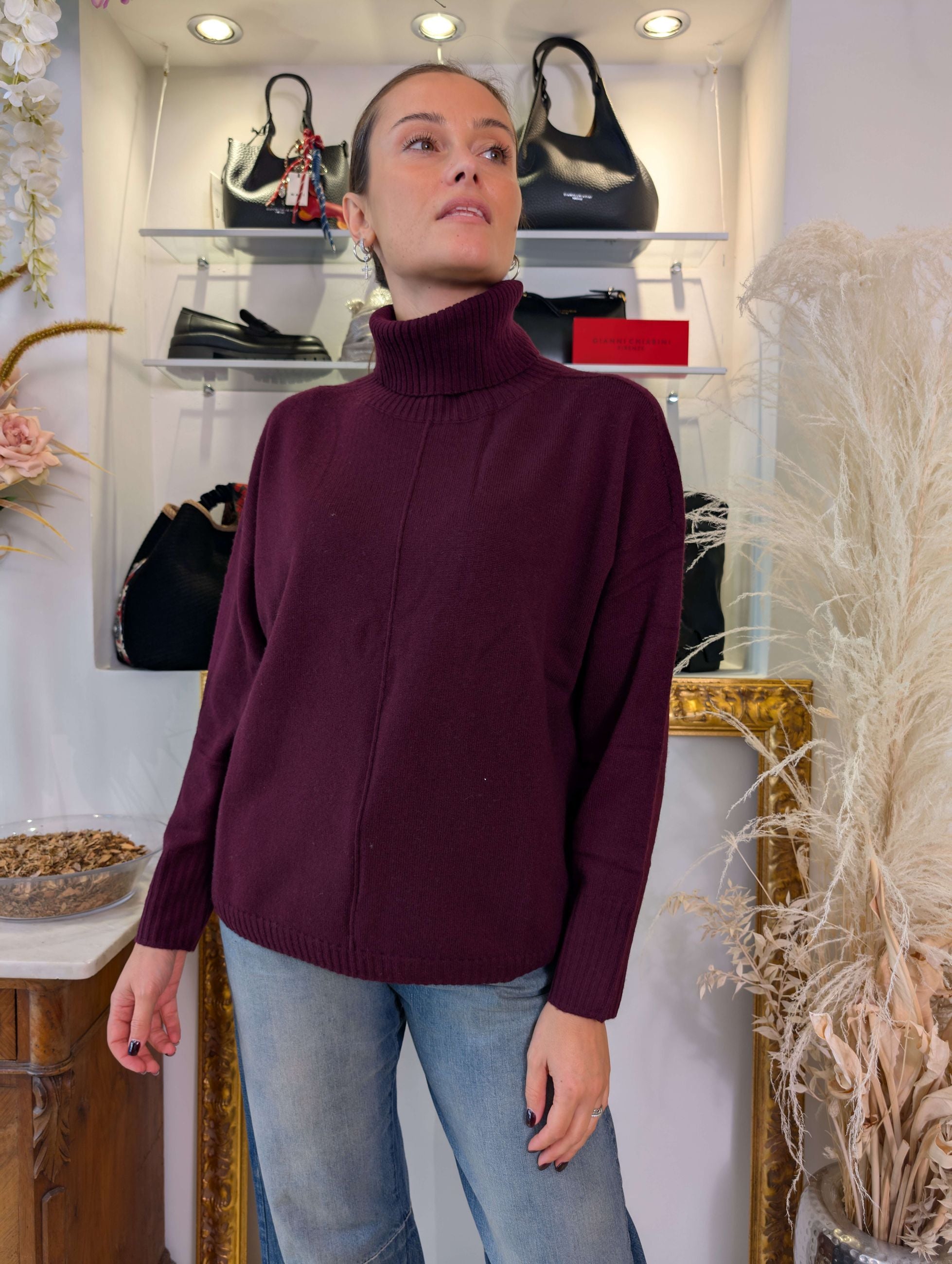 Maglia collo alto in cachemire blend - SHE_FLORENCE_LAB