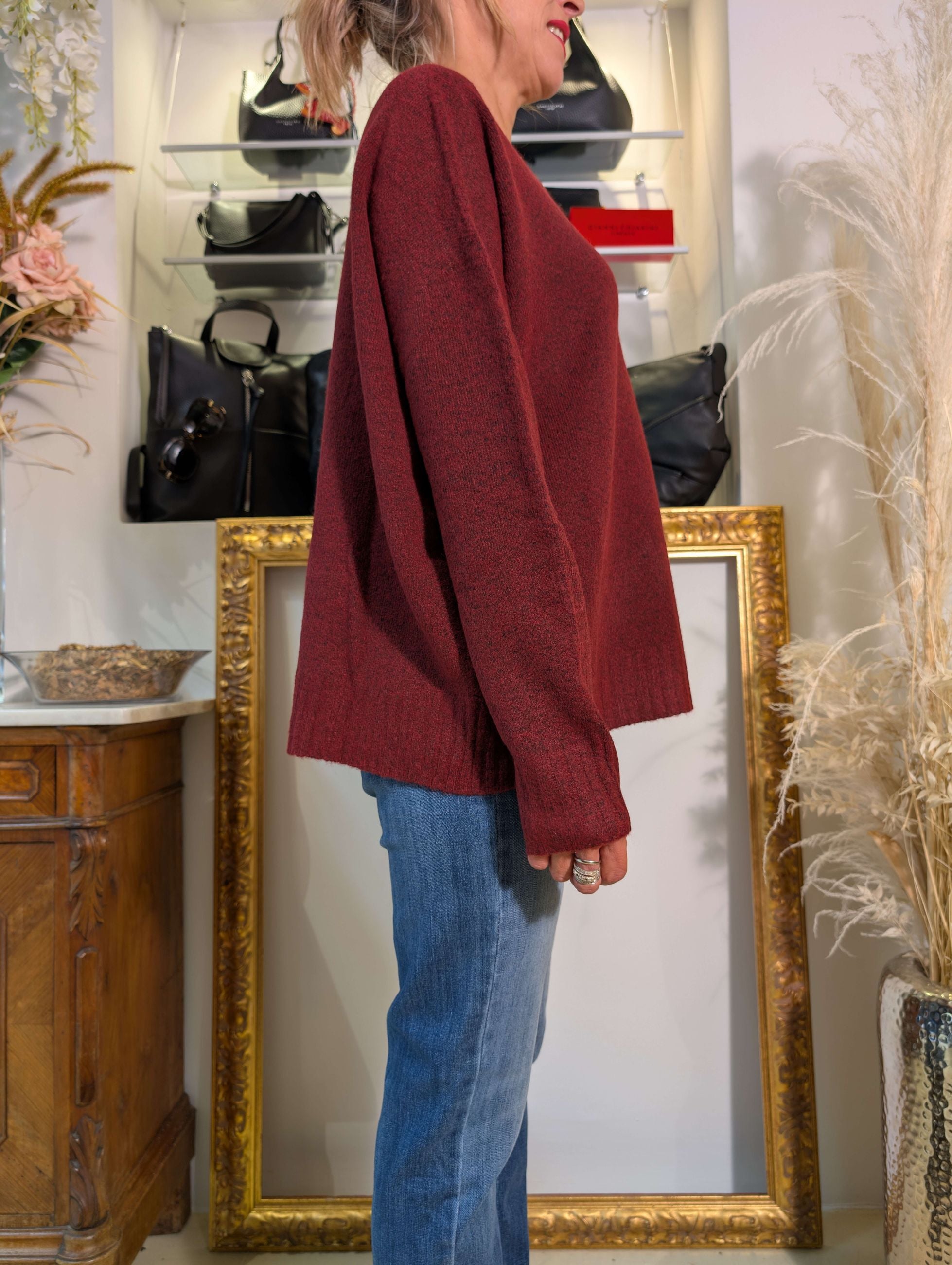 Maglia oversized in bouclé - SHE_FLORENCE_LAB