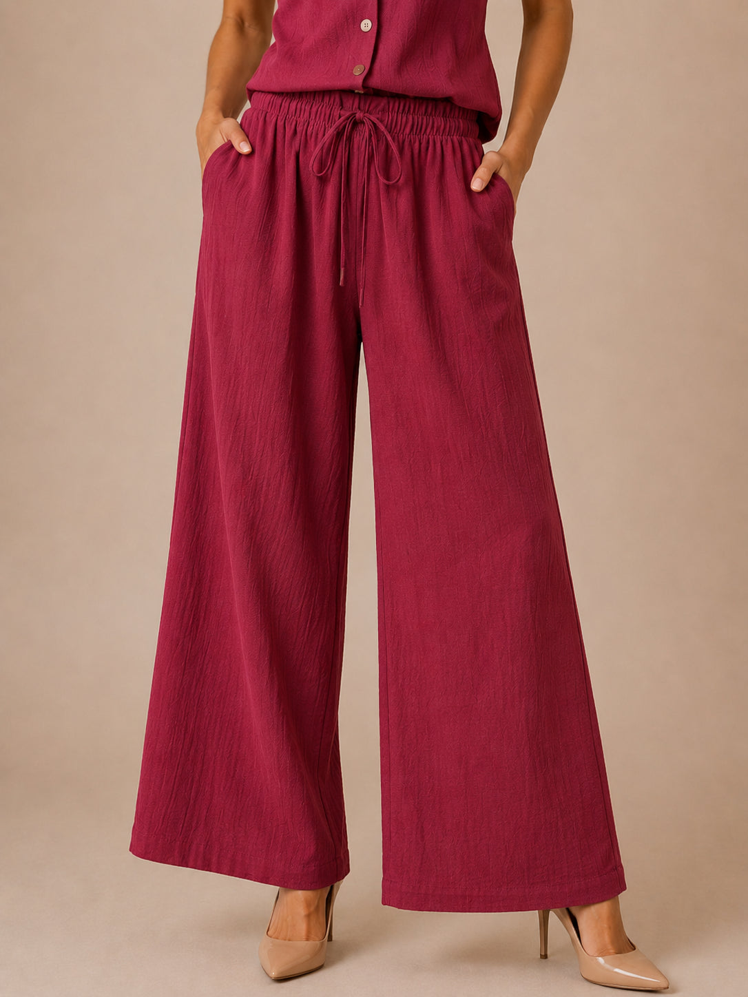 Pantalone palazzo crinkle - HAVE ONE