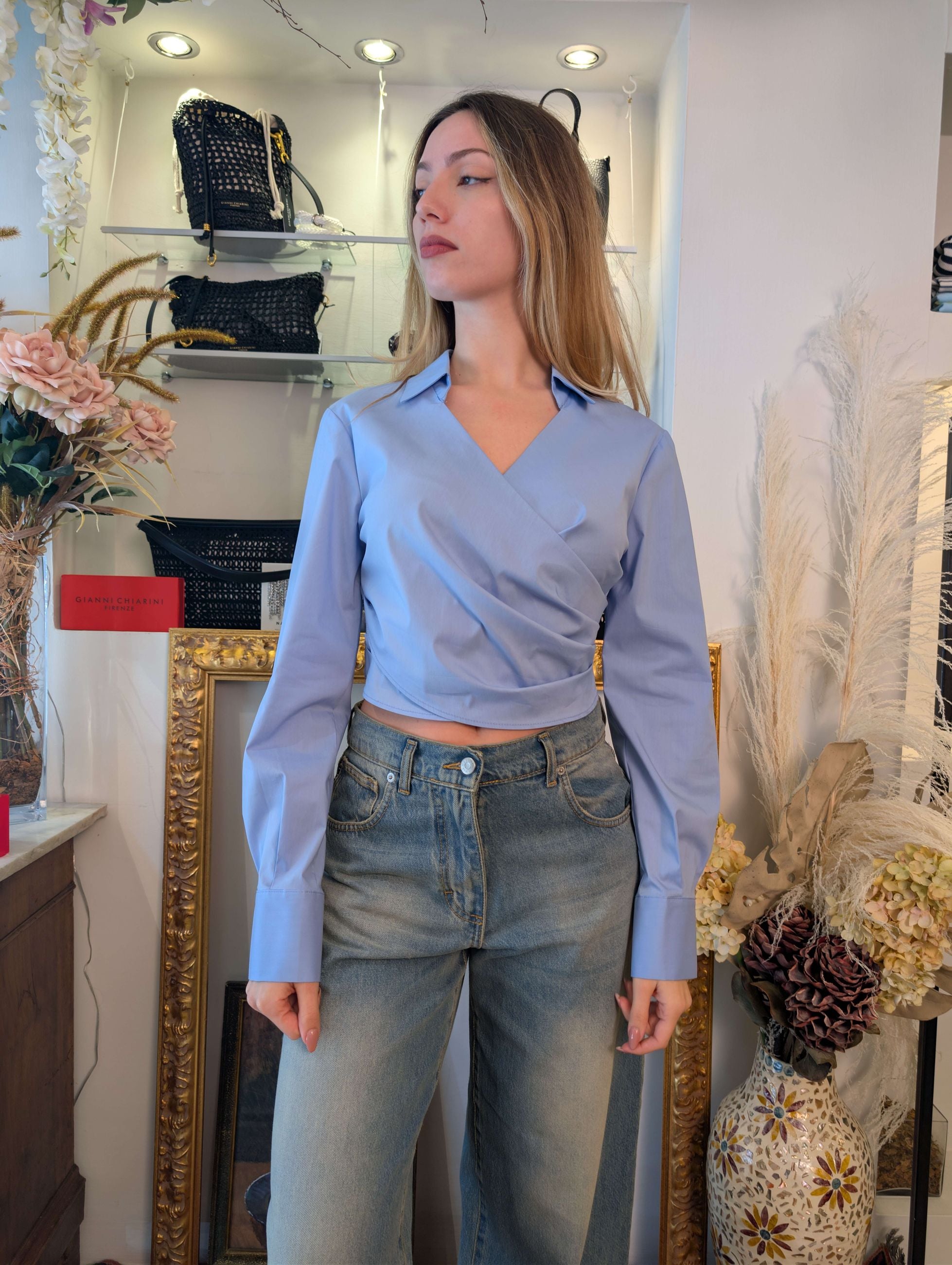 Camicia corta incrocio - TENSIONE IN