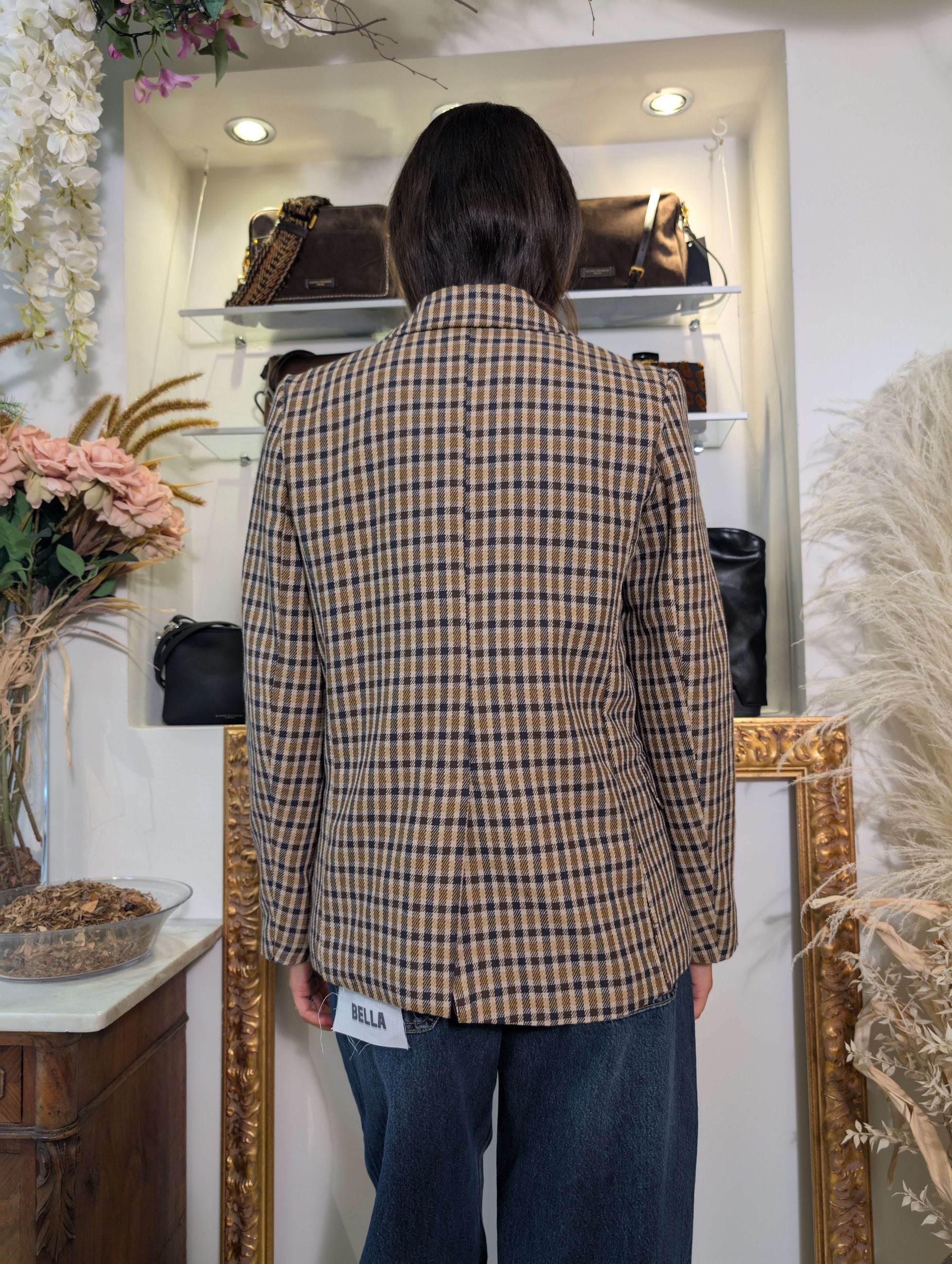 Giacca “British Mood” microcheck – SHE_FLORENCE_LAB - SHE_FLORENCE_LAB