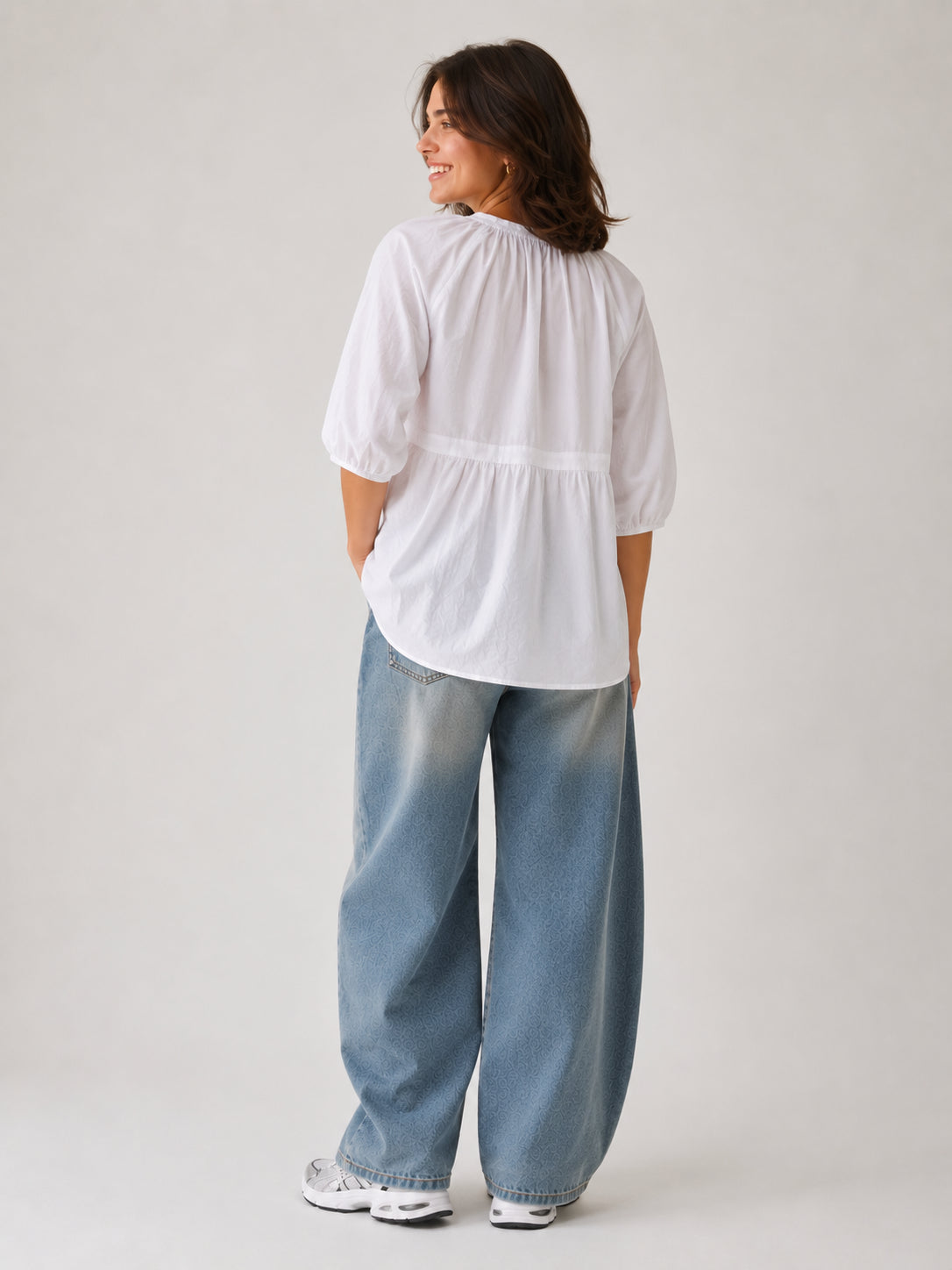 Camicia in mussola di cotone - SHE_FLORENCE_LAB
