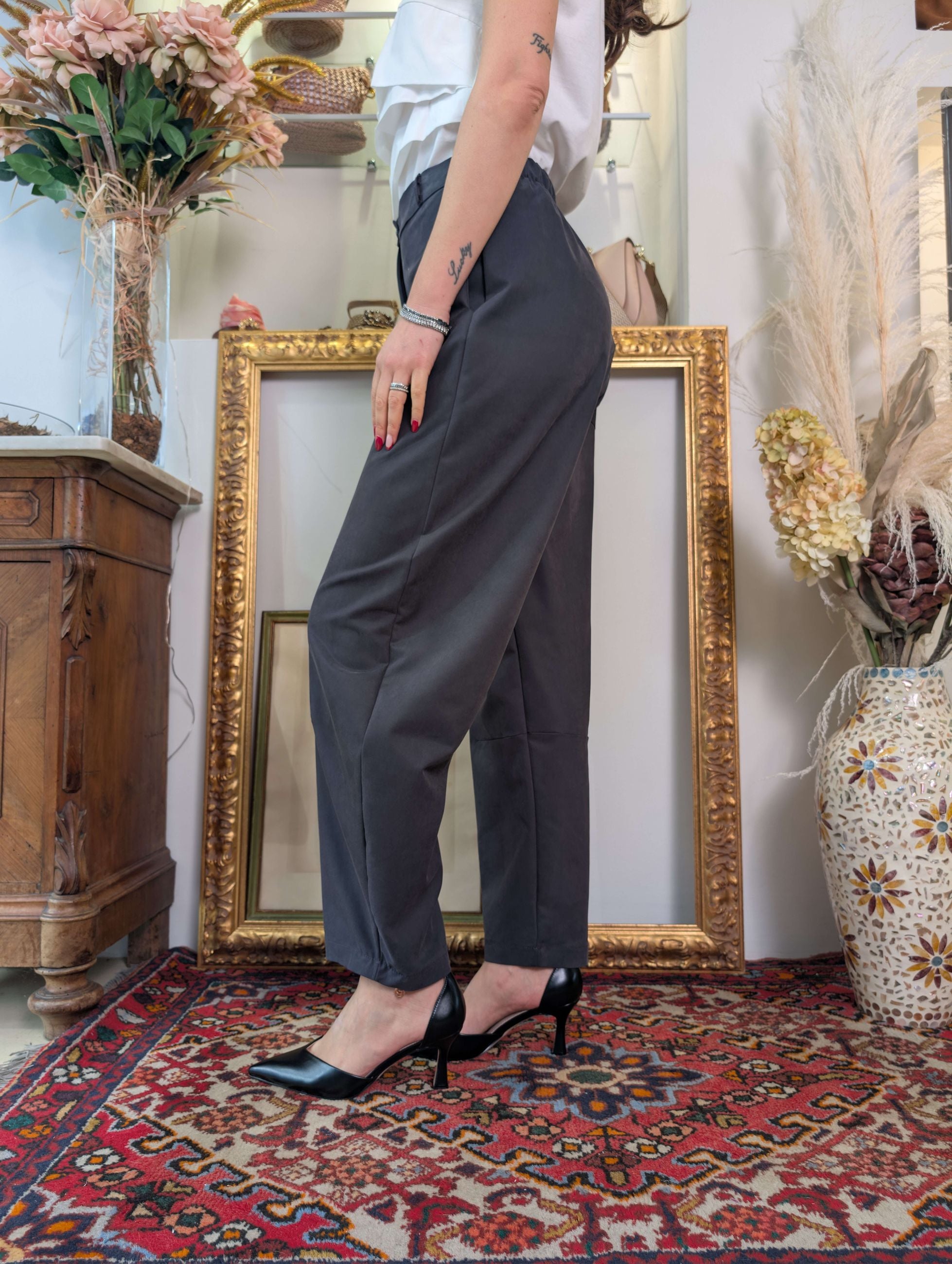 Panta jap in cupro di viscosa - SHE_FLORENCE_LAB