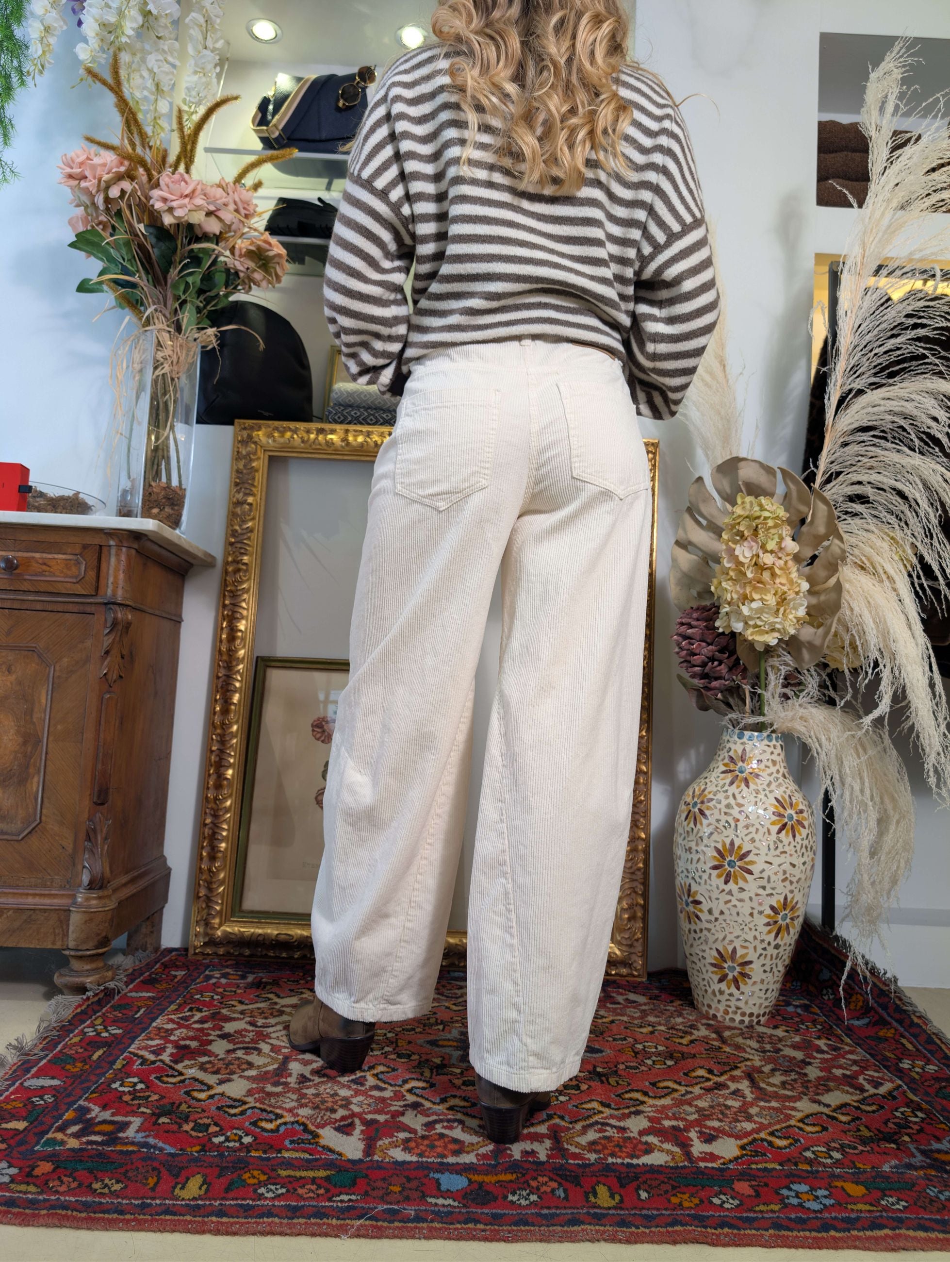 Panta barrel in velluto 500 righe - HAVE ONE