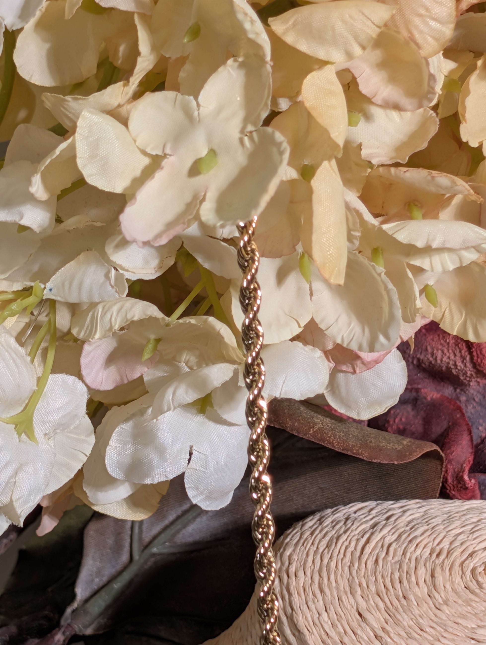 COLLANA TORCHON ACC.INO. PLA. ORO 14KT - NALI'