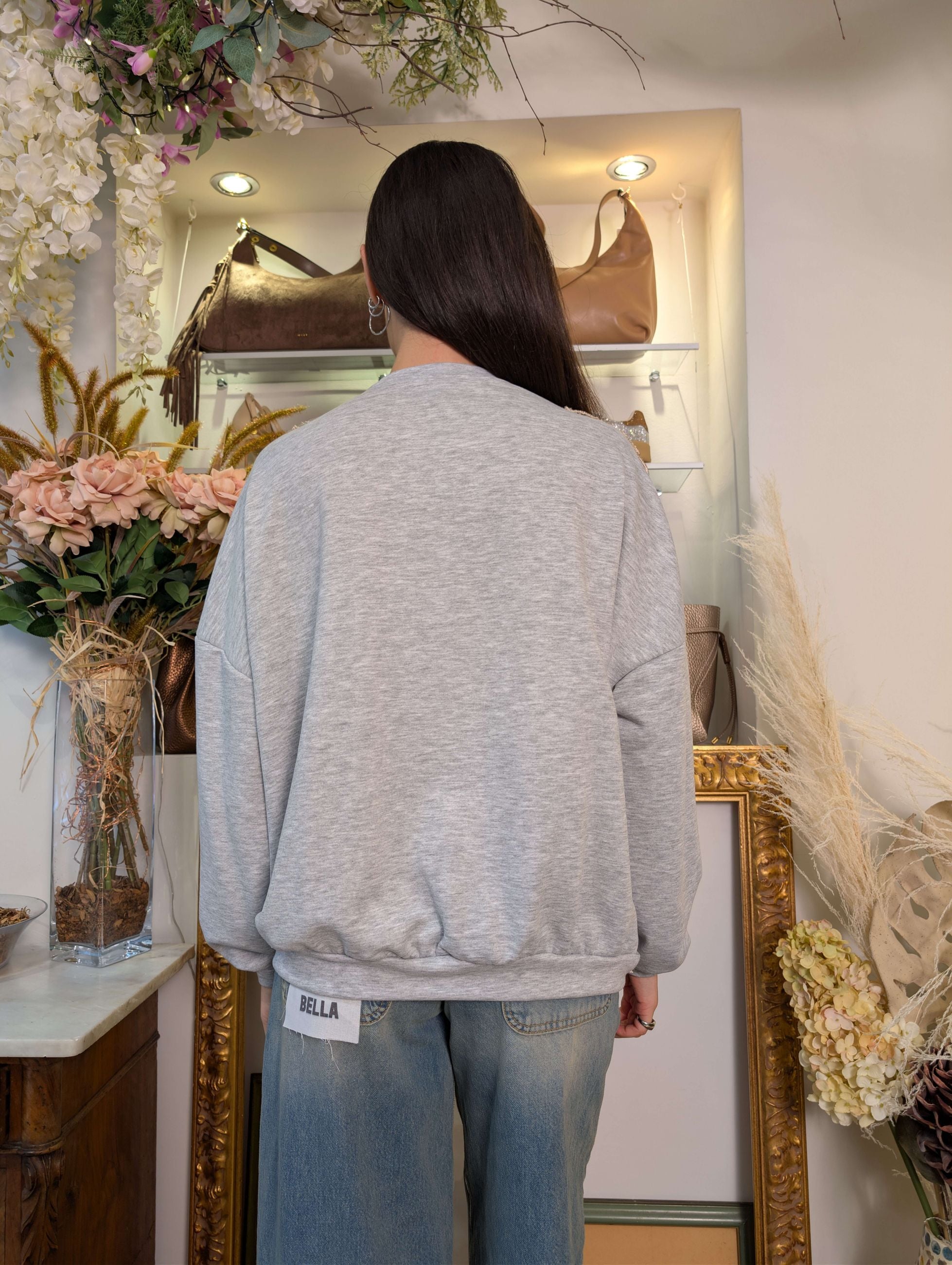 Felpa con paillettes e frange - HAVE ONE