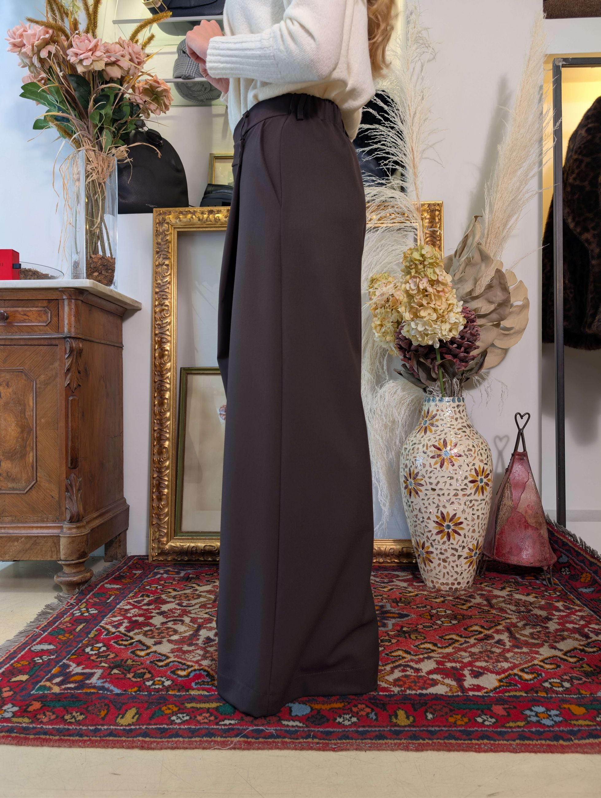 Pantalone palazzo over con incrocio frontale - SHE_FLORENCE_LAB