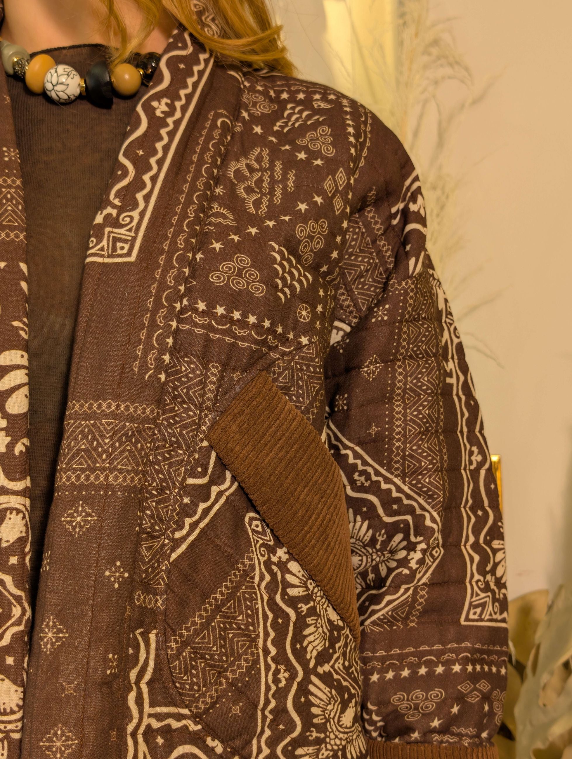 Kimono trapuntato fantasia Mexico - SHE_FLORENCE_LAB