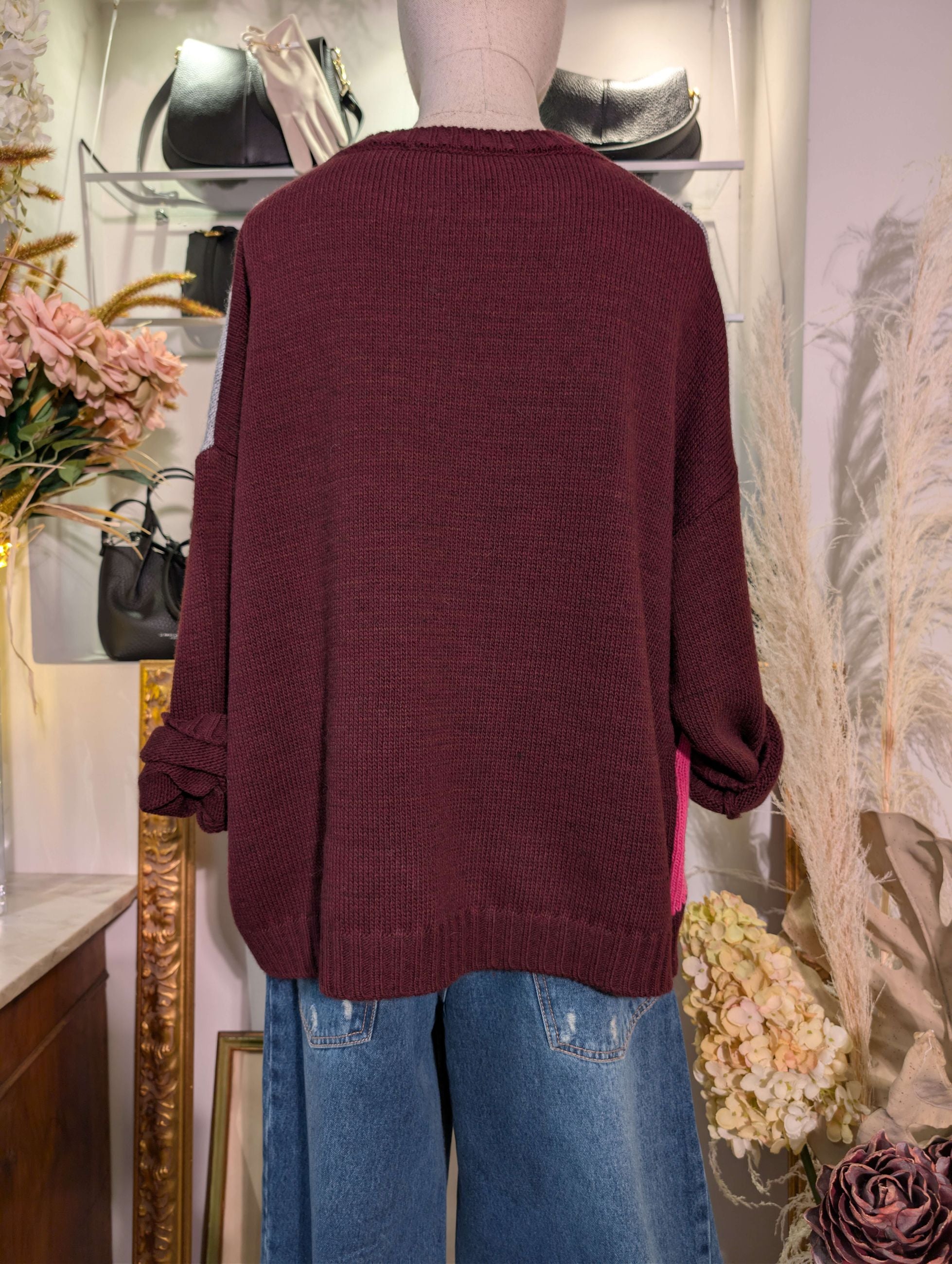 MAGLIA GIROCOLLO ROMBI - HAVE ONE