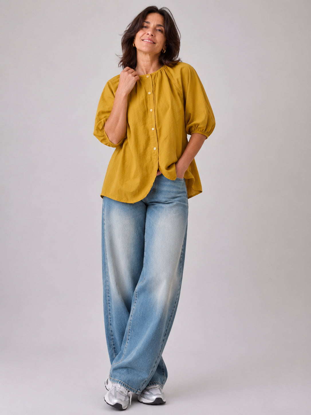 Camicia in mussola di cotone - SHE_FLORENCE_LAB
