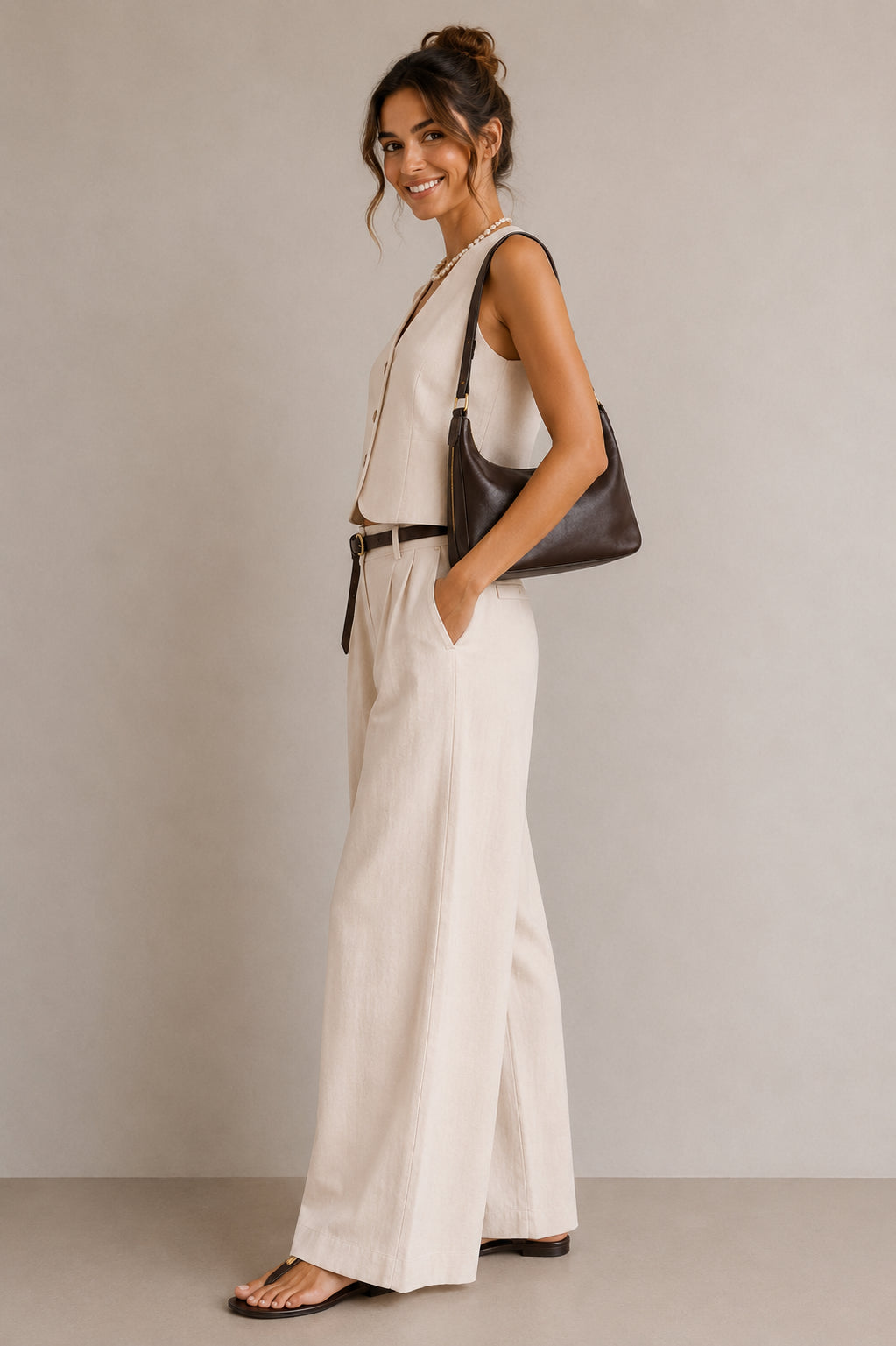 Gilet viscosa crinkle - HAVE ONE