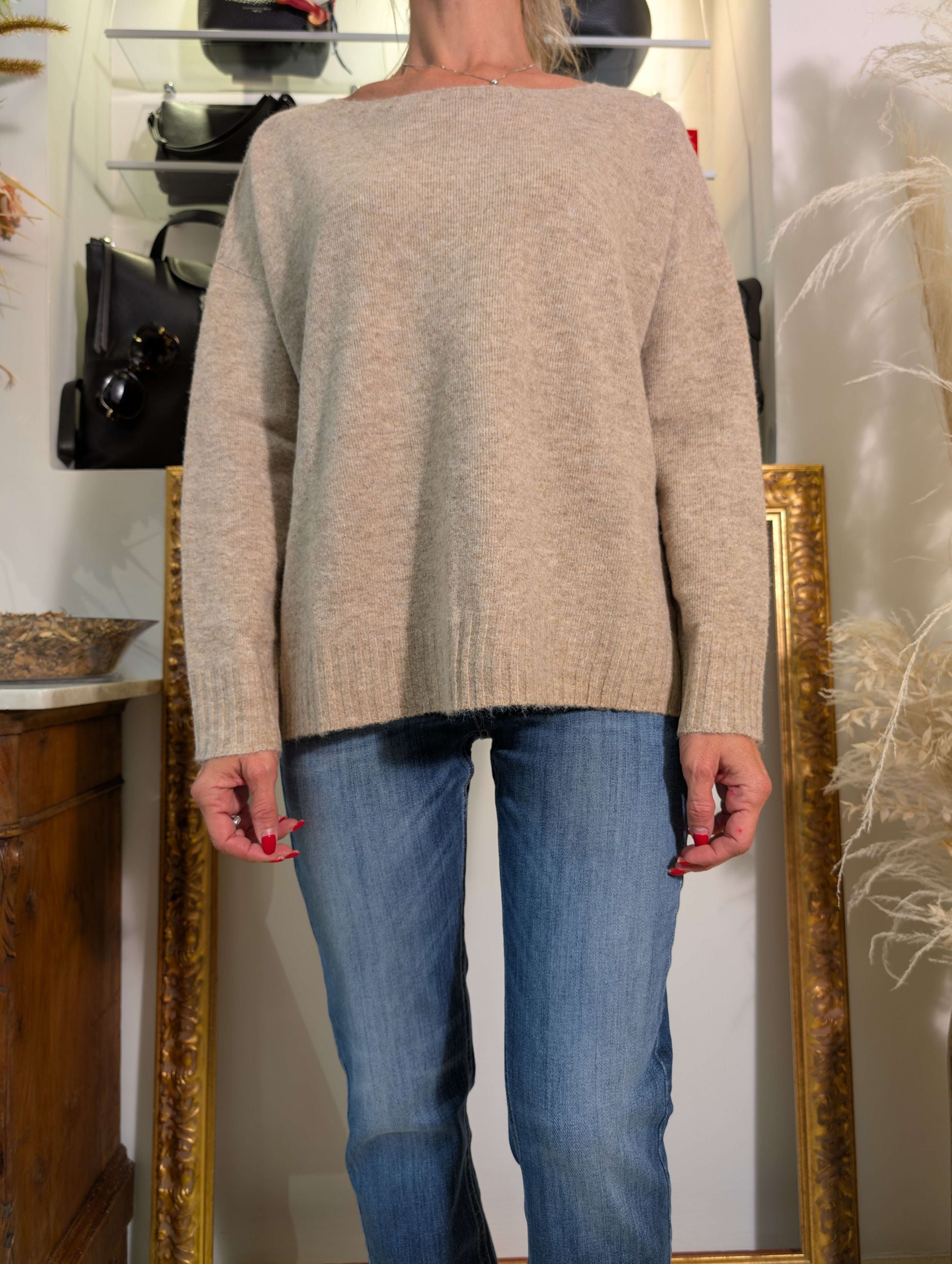 Maglia oversized in bouclé - SHE_FLORENCE_LAB
