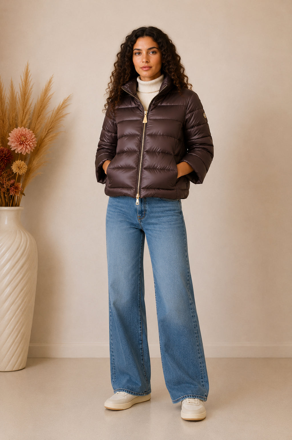 Piumino ultraleggero in nylon lucido - MARKUP DONNA