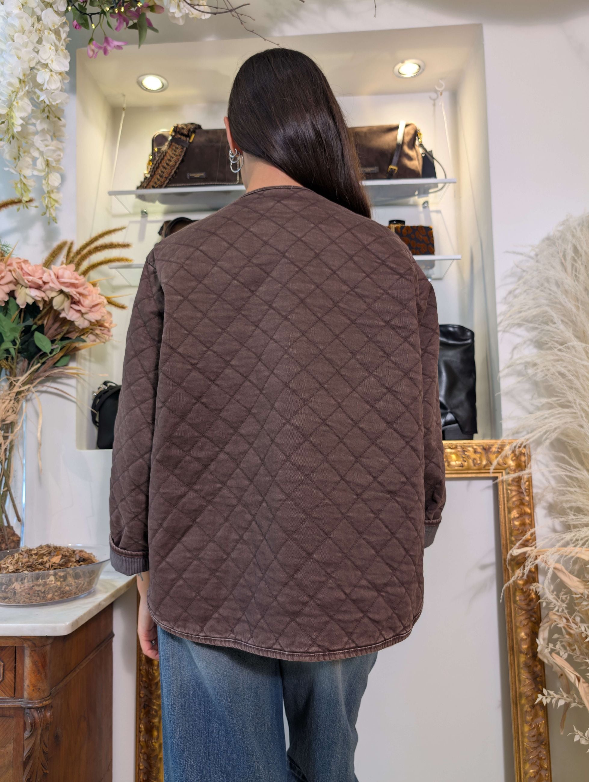 Giacca stile caccia inglese in cotone tinto capo - SHE_FLORENCE_LAB