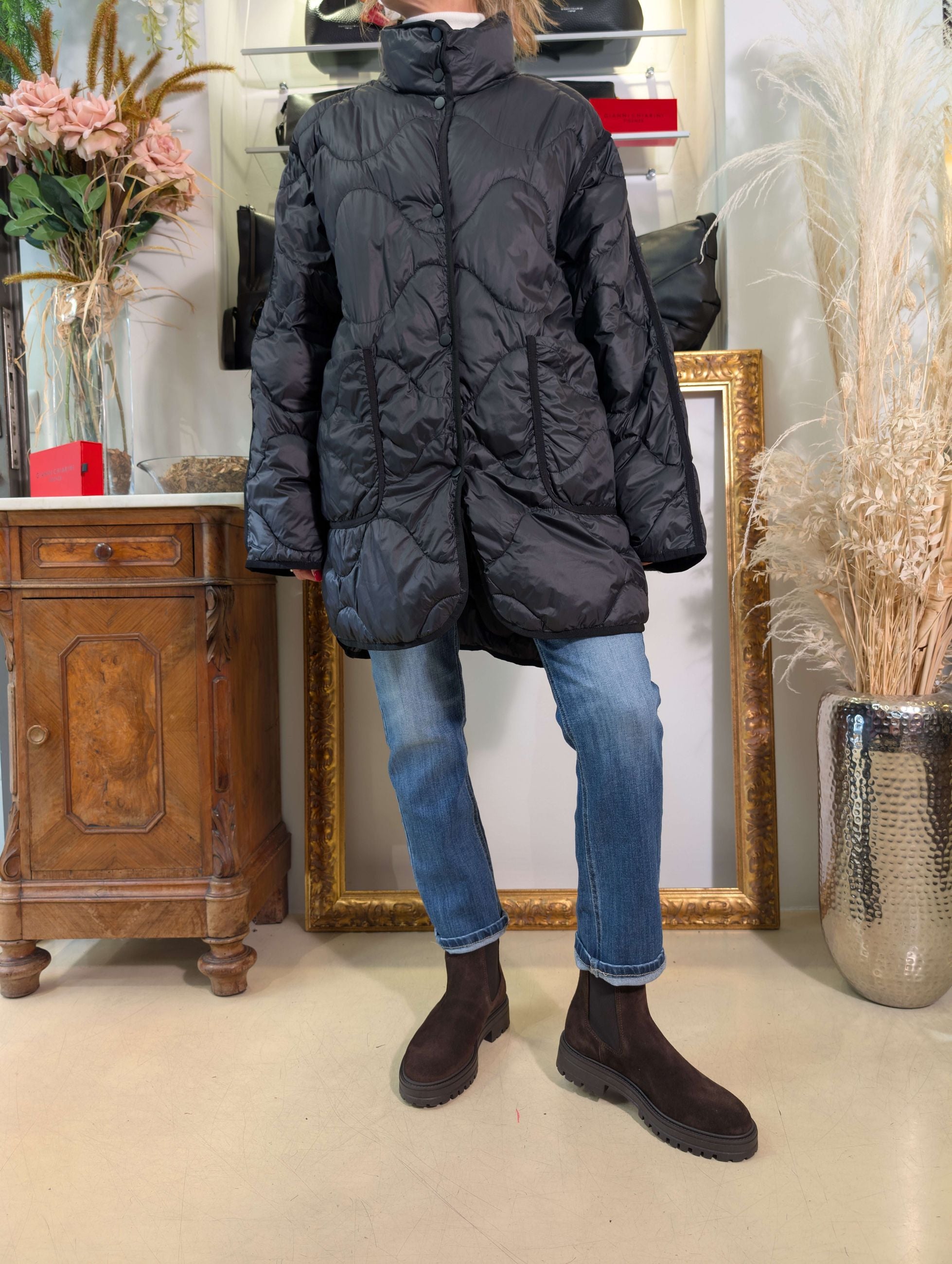 Giubbotto trapuntato oversize - PLEASE
