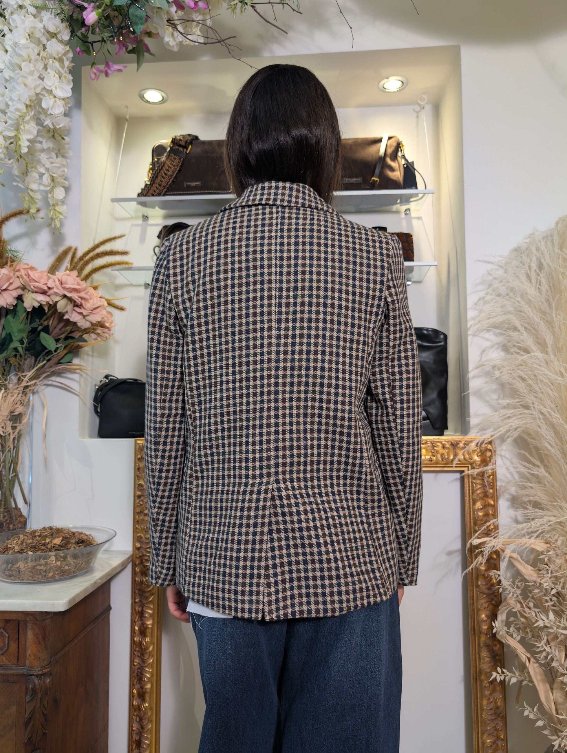 Giacca “British Mood” microcheck – SHE_FLORENCE_LAB - SHE_FLORENCE_LAB