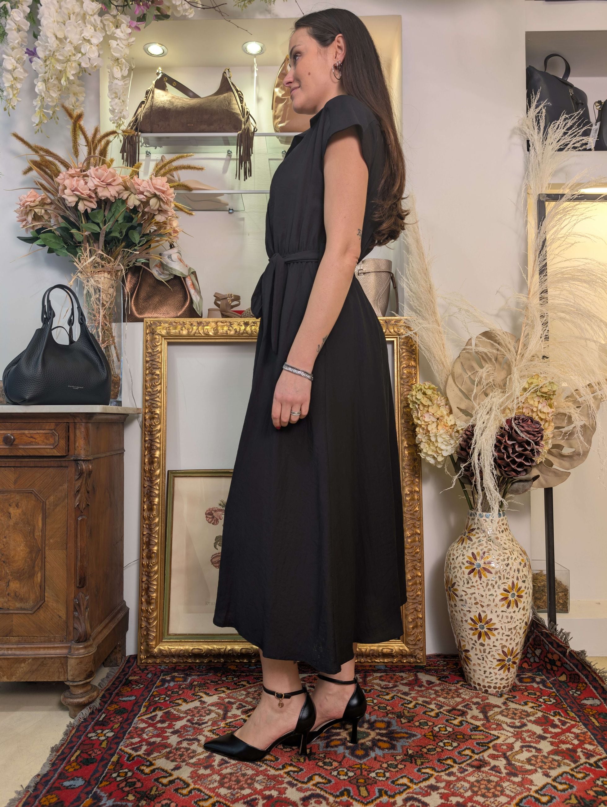 Abito midi in viscosa - Sandro Ferrone