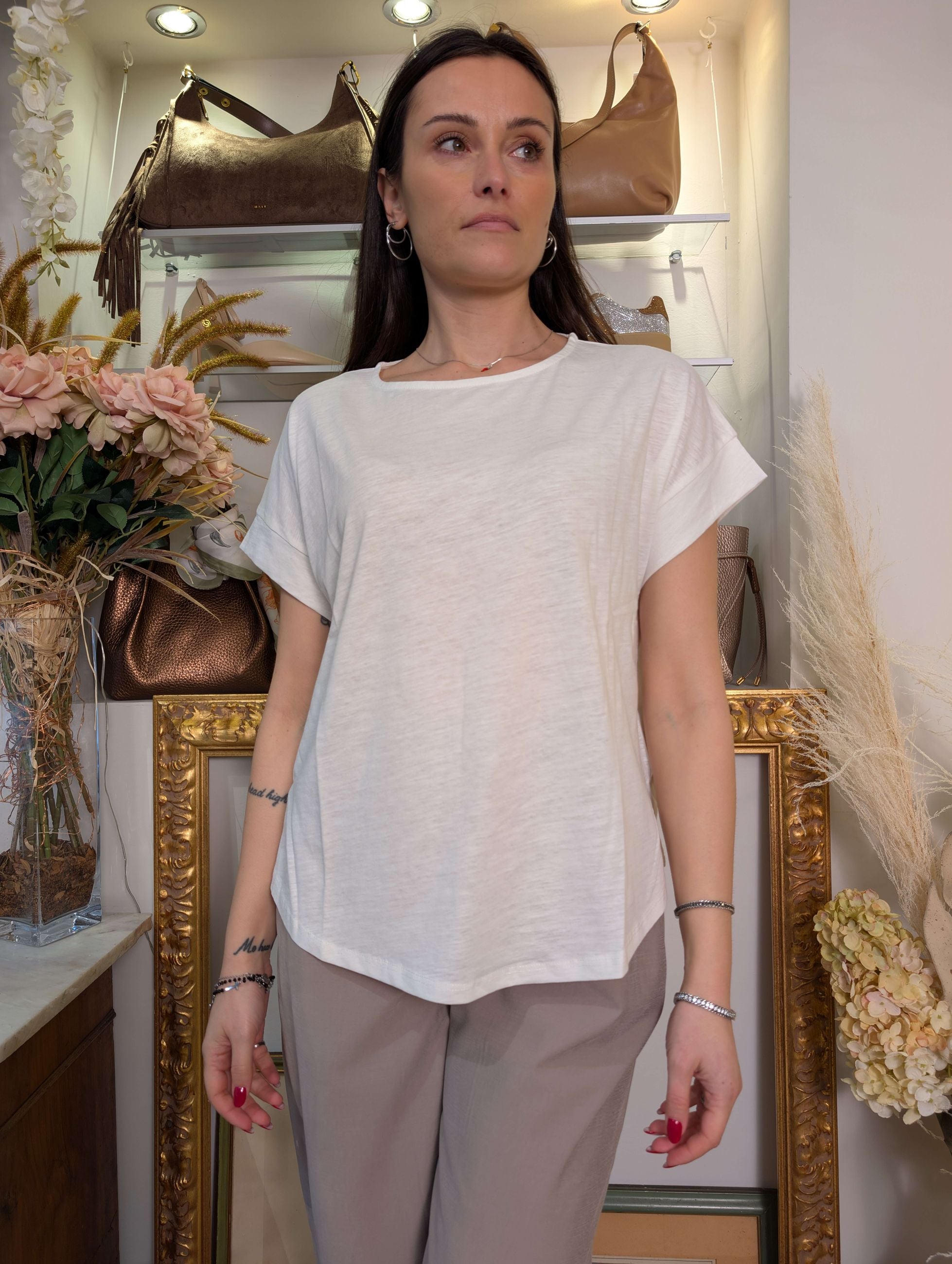 Blusa kimono in cotone fiammato - MARKUP DONNA