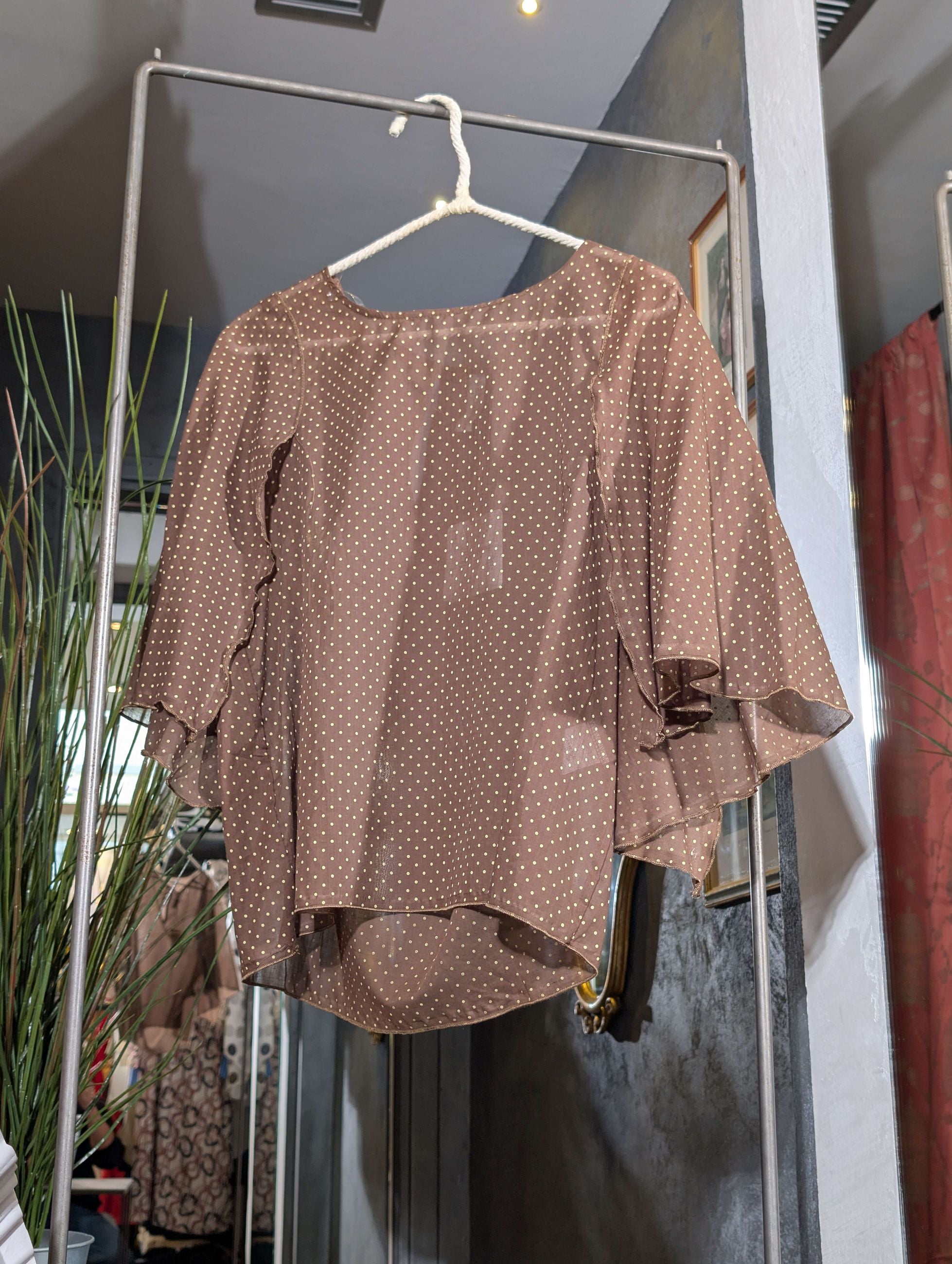Blusa in voile di lyocell a micropois. - SHE_FLORENCE_LAB