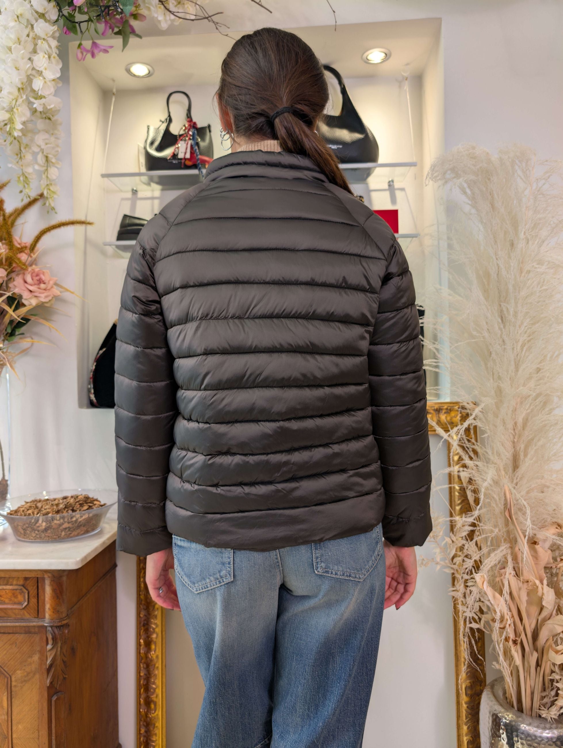 Piumino animal free in nylon cangiante - Sandro Ferrone