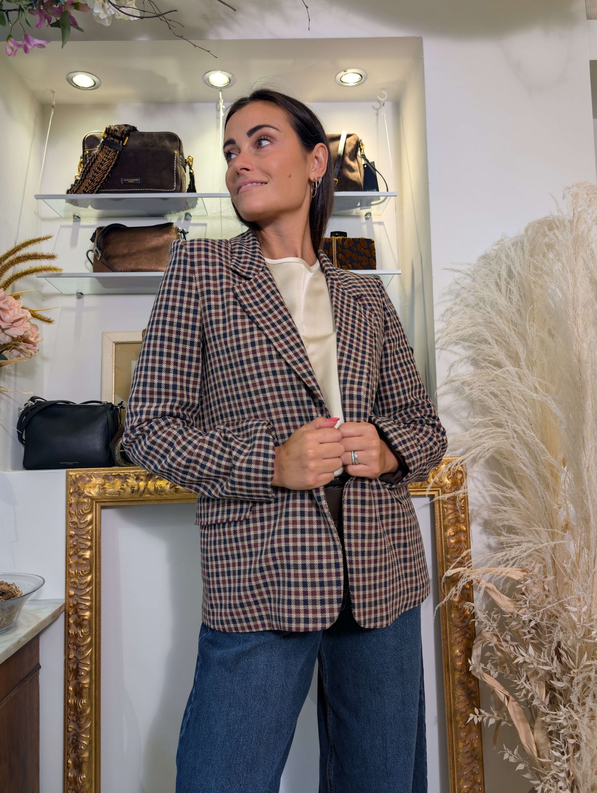 Giacca “British Mood” microcheck – SHE_FLORENCE_LAB - SHE_FLORENCE_LAB