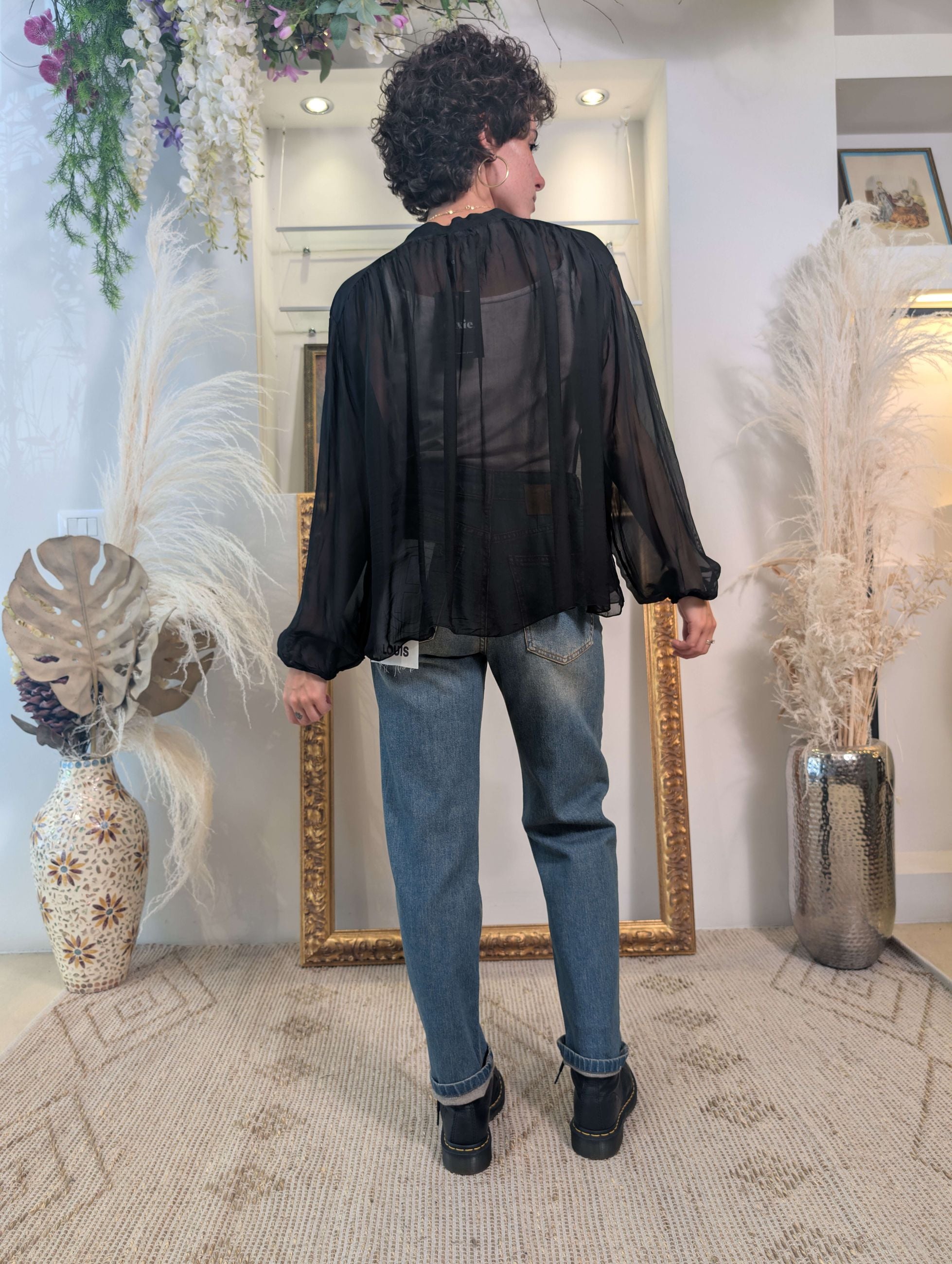 Blusa in tessuto misto seta - DIXIE