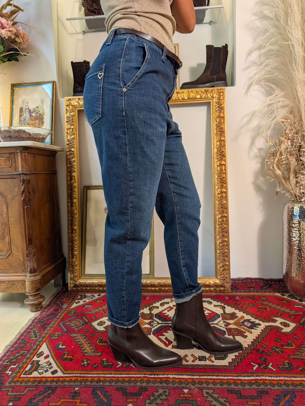 Jeans Carrot Fit Vita Alta - PLEASE