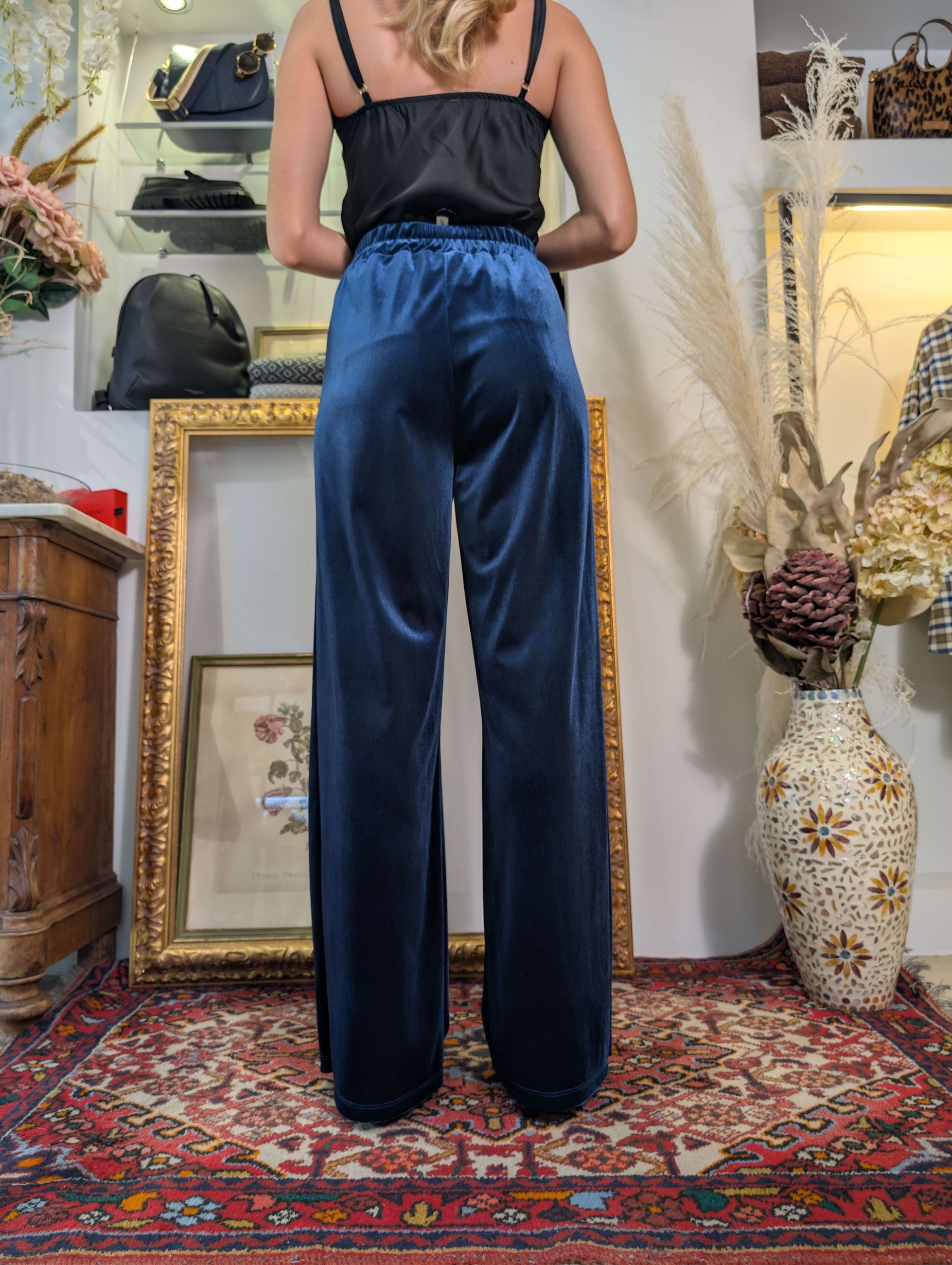 Pantalone in velluto liscio - TENSIONE IN