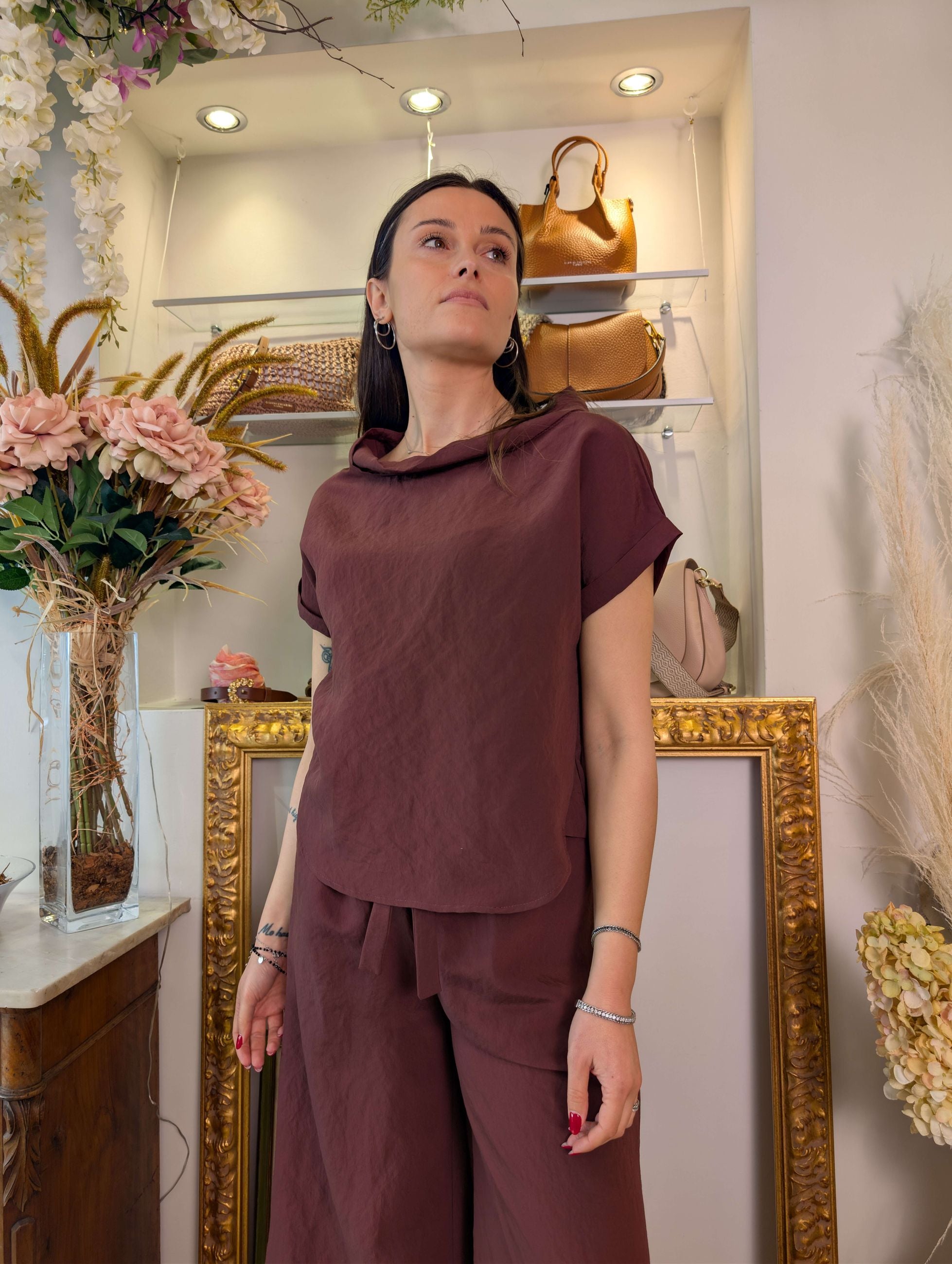 Blusa in tessuto mano pesca Le Sarte del Sole - LE SARTE DEL SOLE