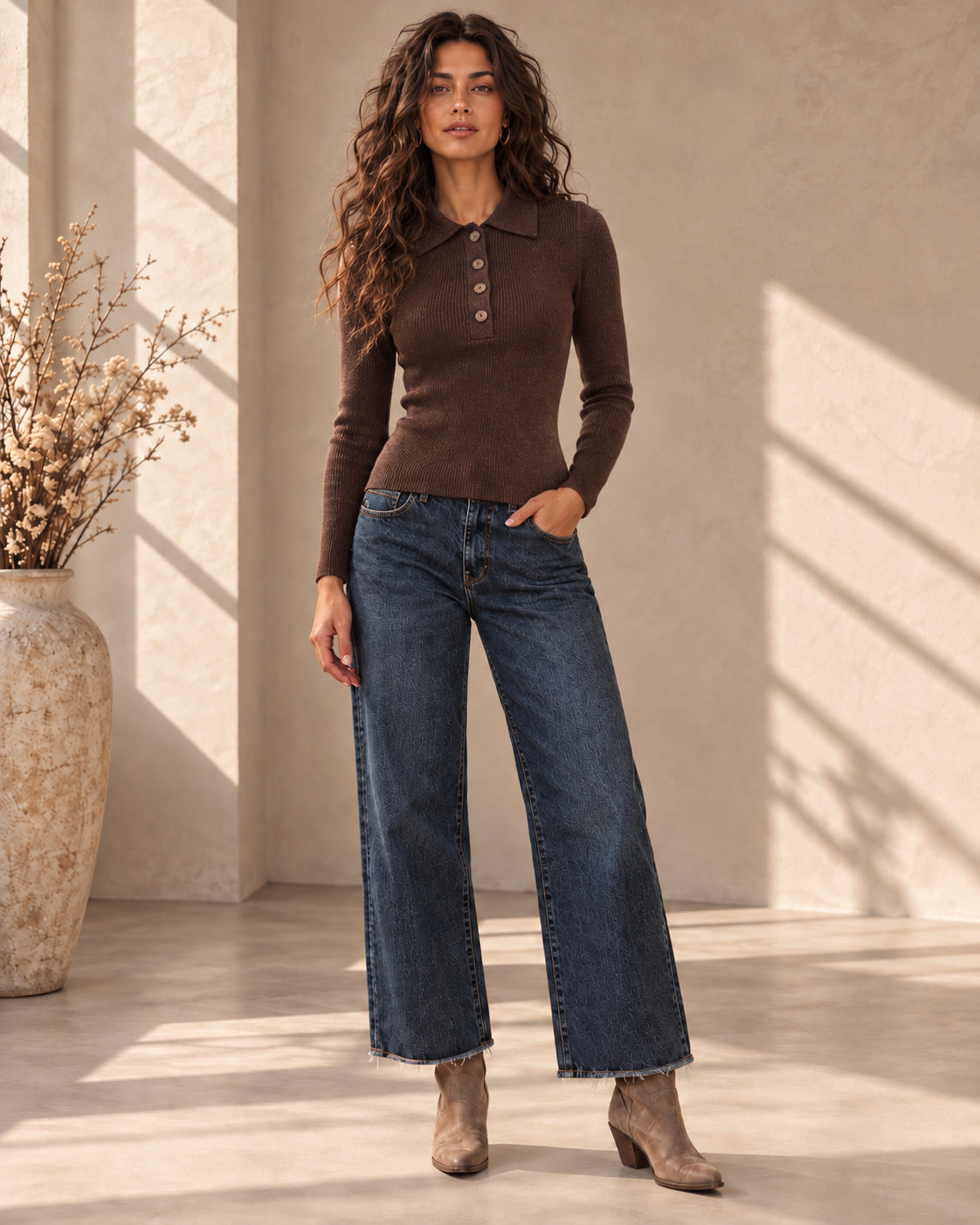 Polo in maglia a costine con lurex - MARKUP DONNA