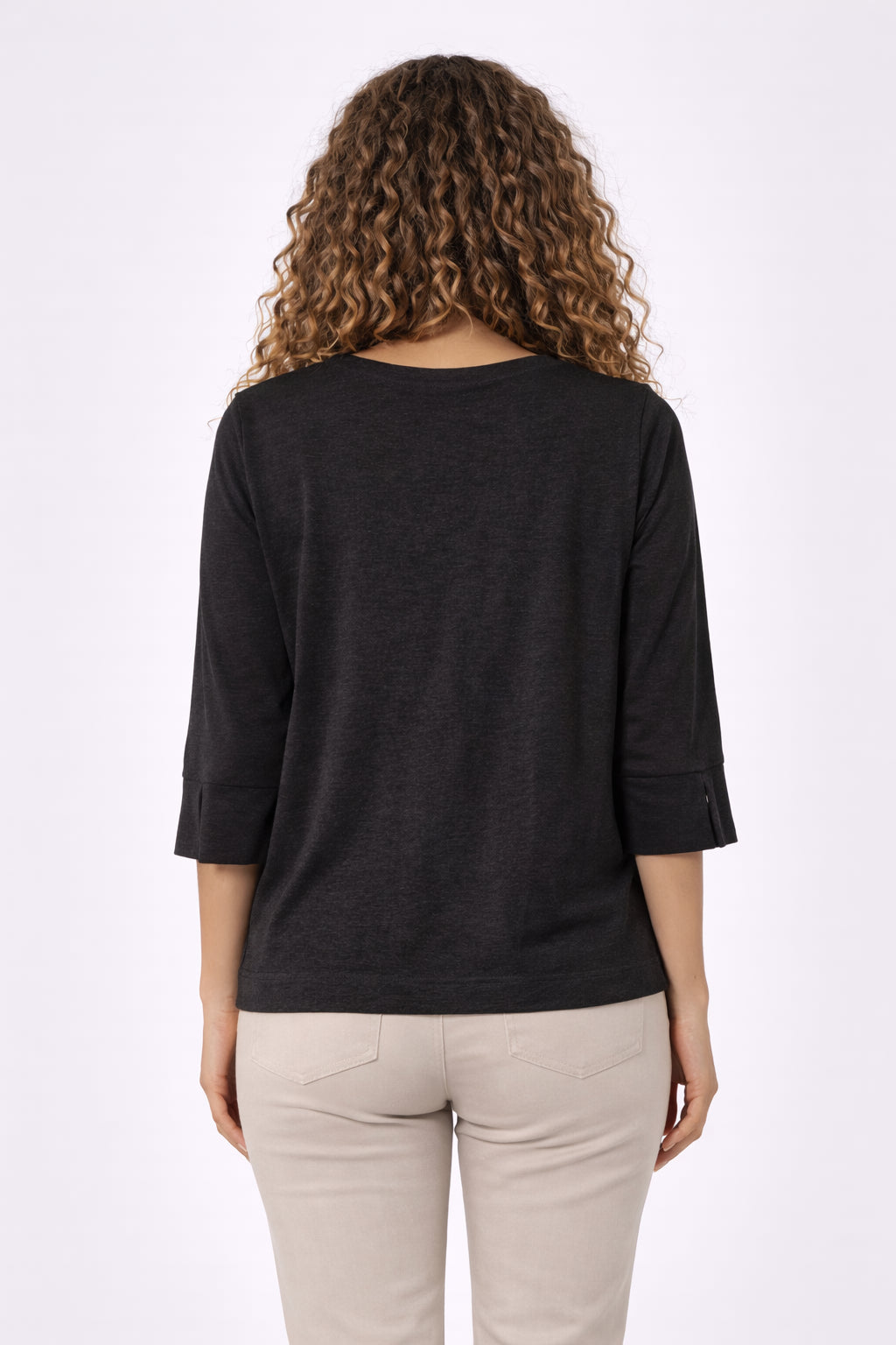 T-shirt bimaterica lino cotone - MARKUP DONNA