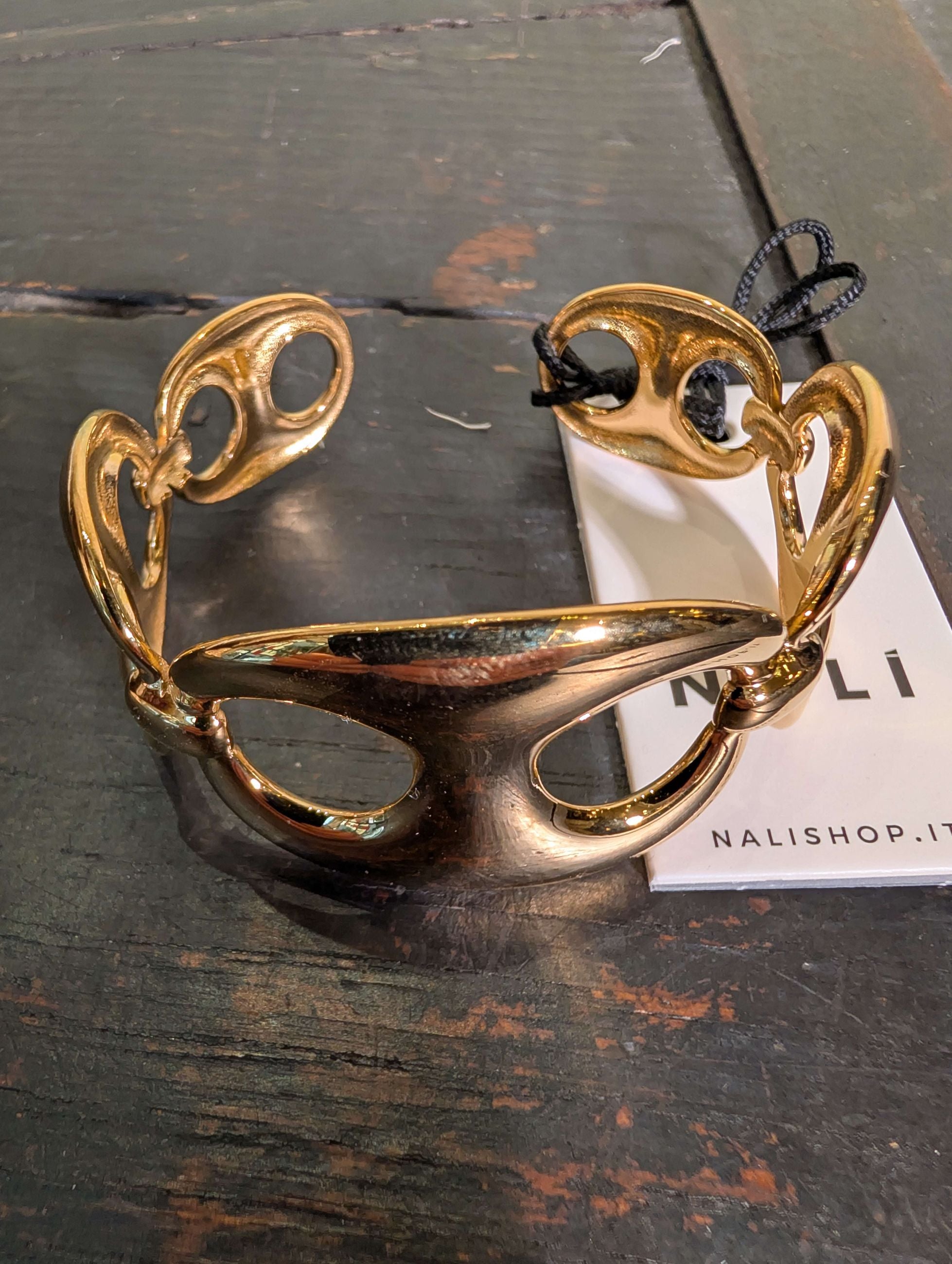 BRACCIALE BANGLE OVER ACC.INOS. ORO - NALI'