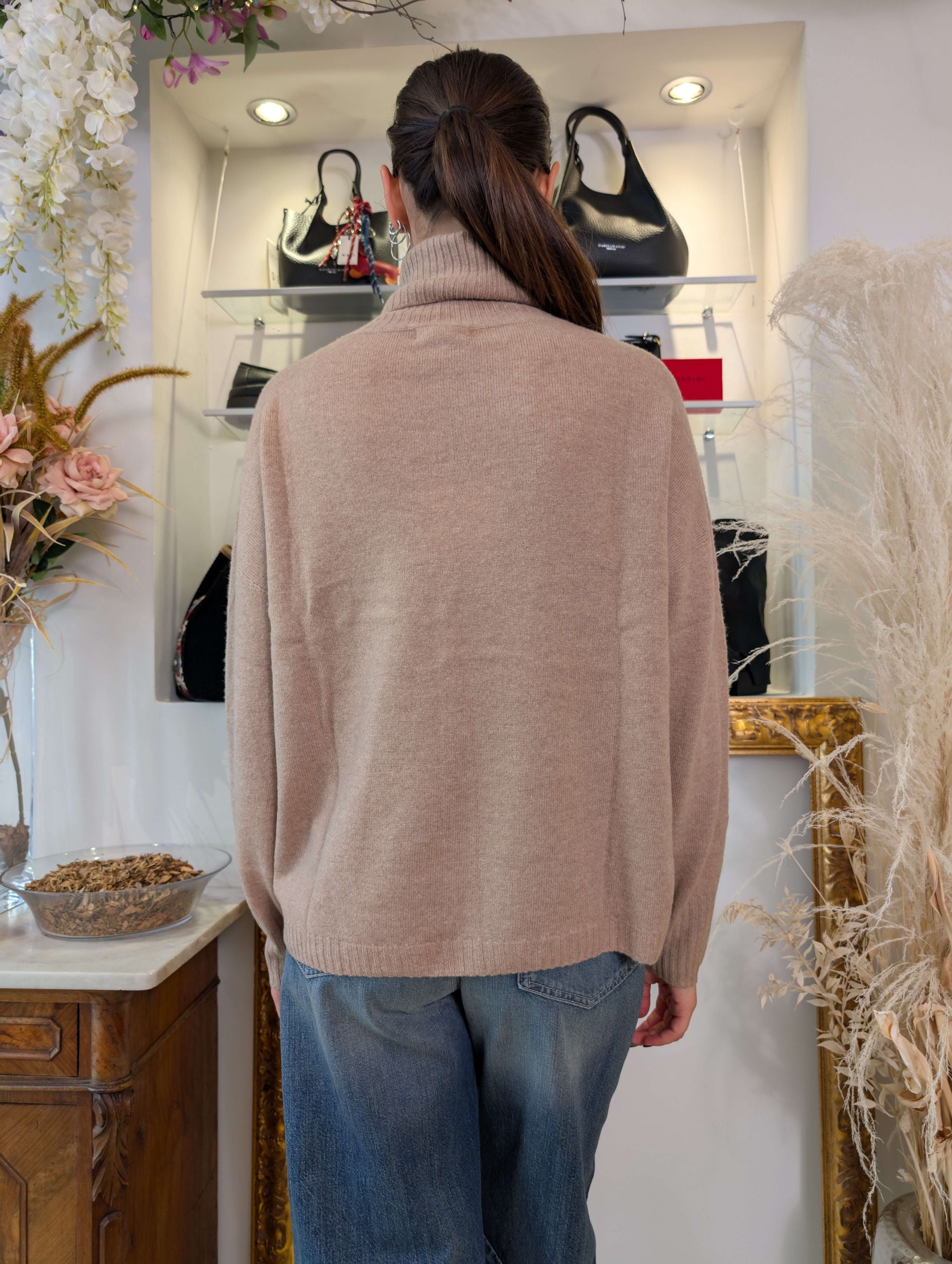Maglia collo alto in cachemire blend - SHE_FLORENCE_LAB
