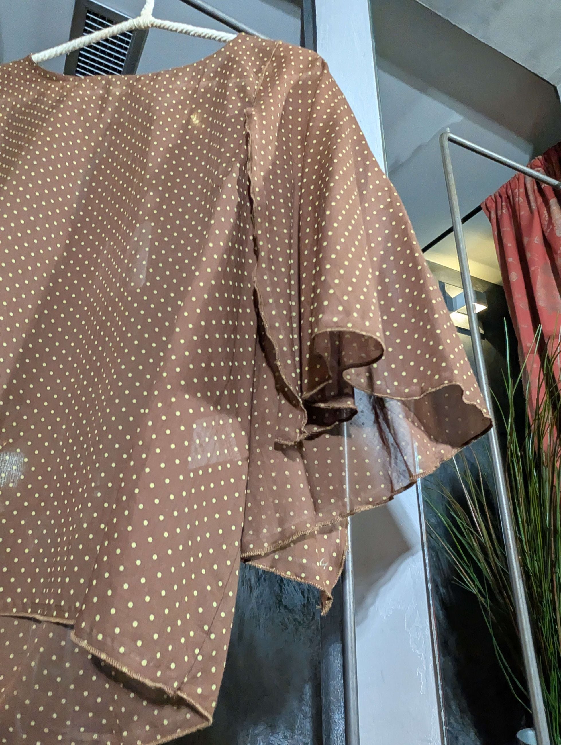 Blusa in voile di lyocell a micropois. - SHE_FLORENCE_LAB