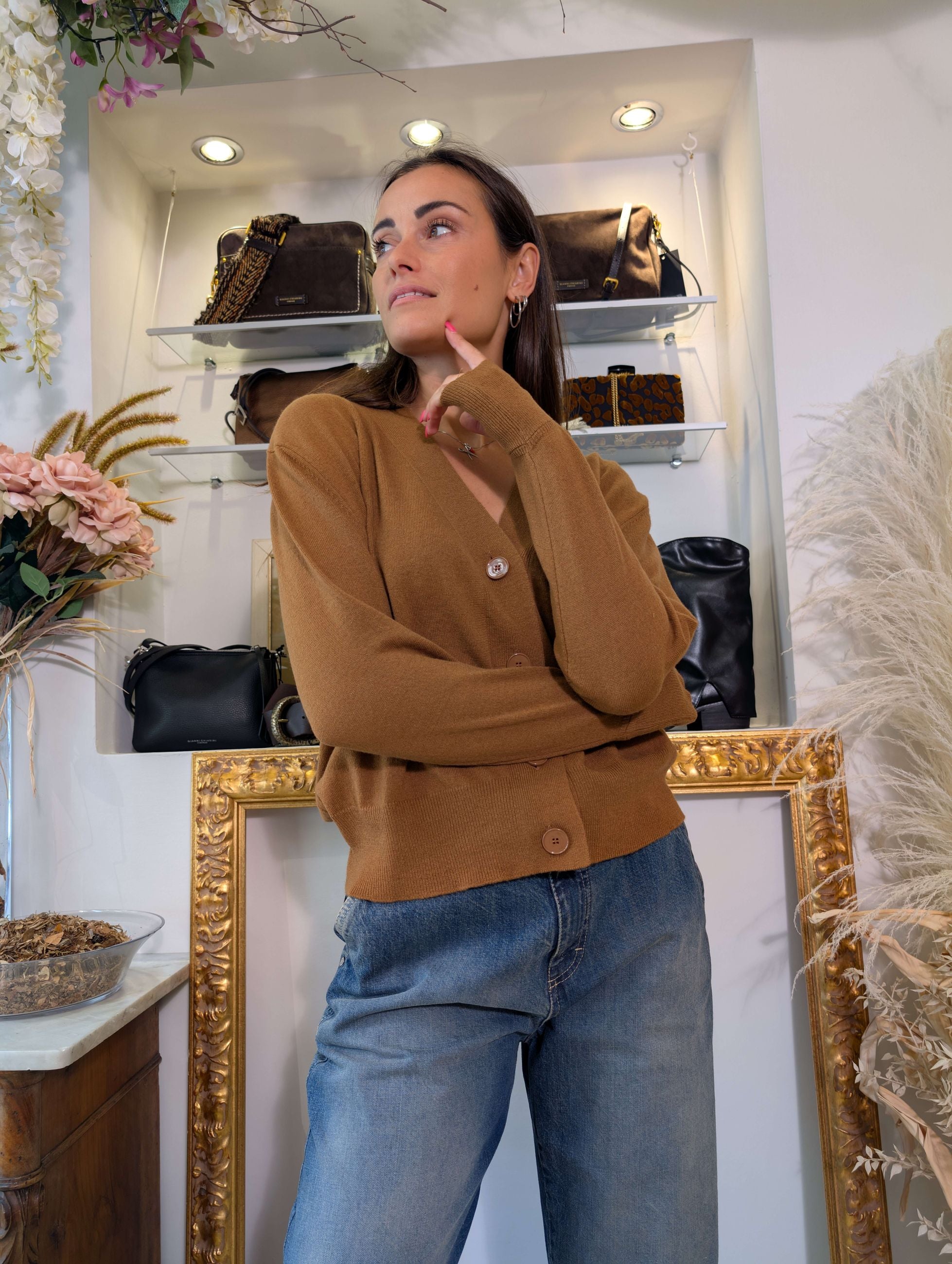 Cardigan in pura lana - .SOLO TRE