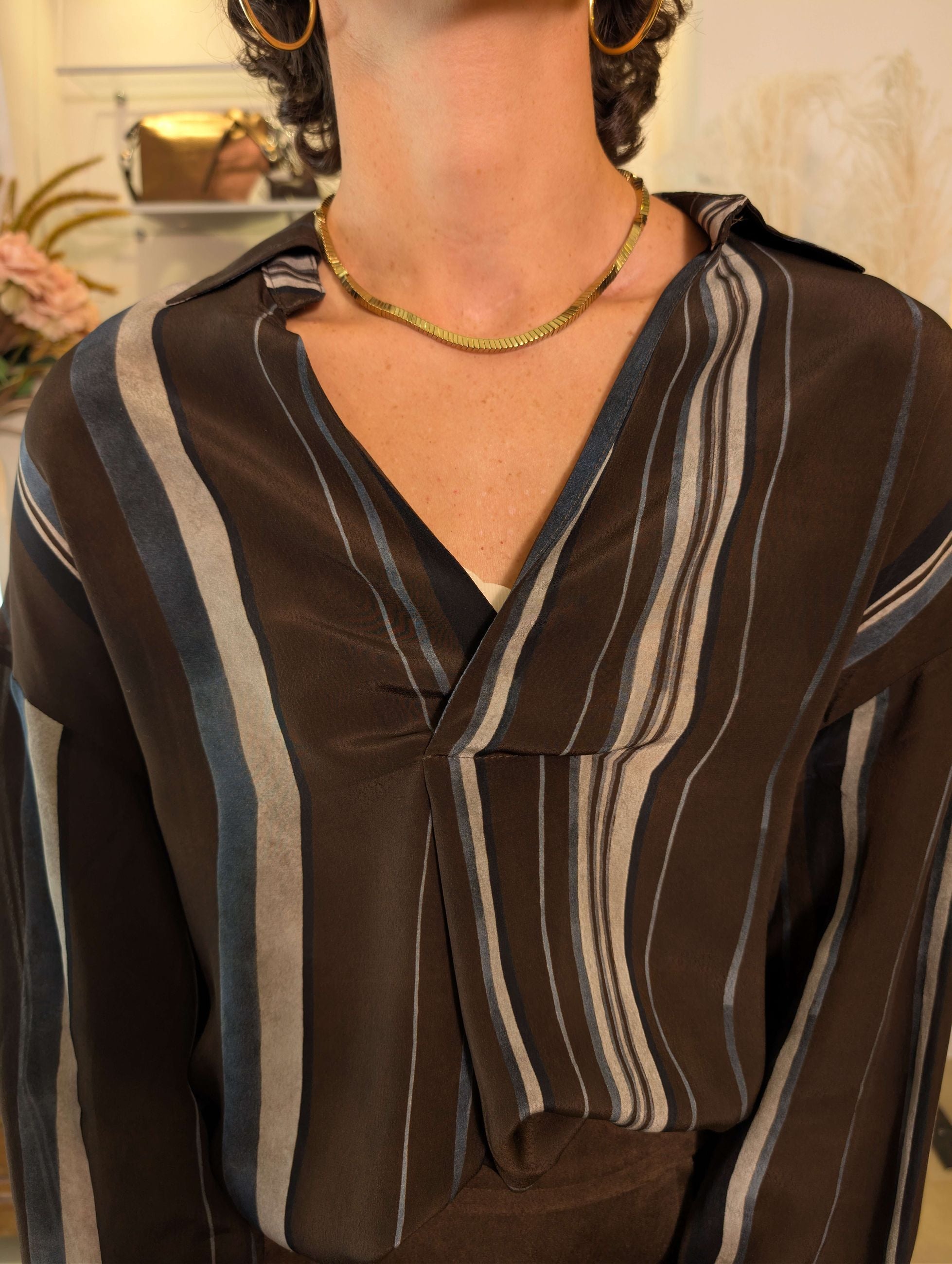 Blusa in Crespo di Viscosa - Sandro Ferrone