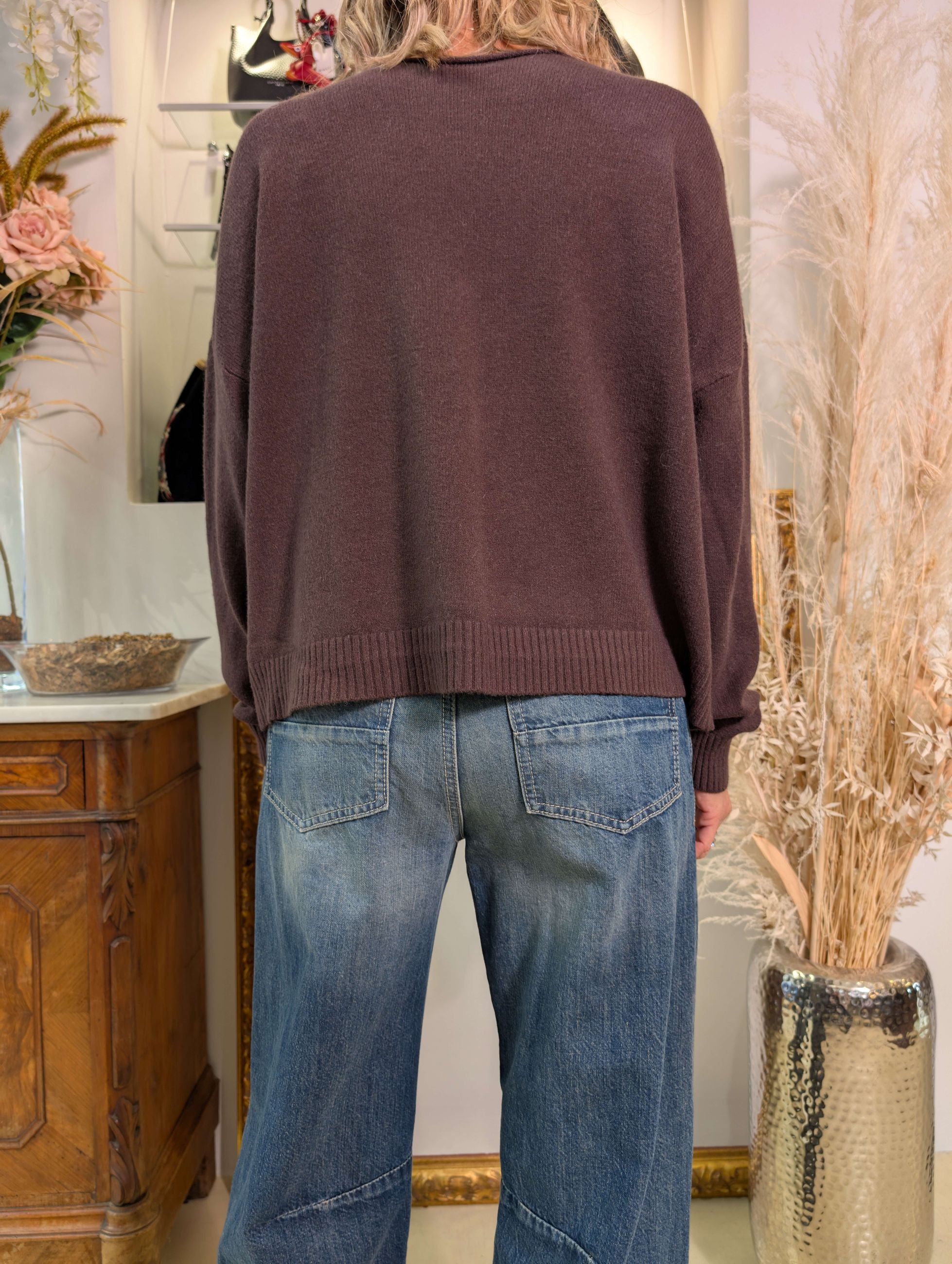Cardigan con bottoni gioiello - SHE_FLORENCE_LAB