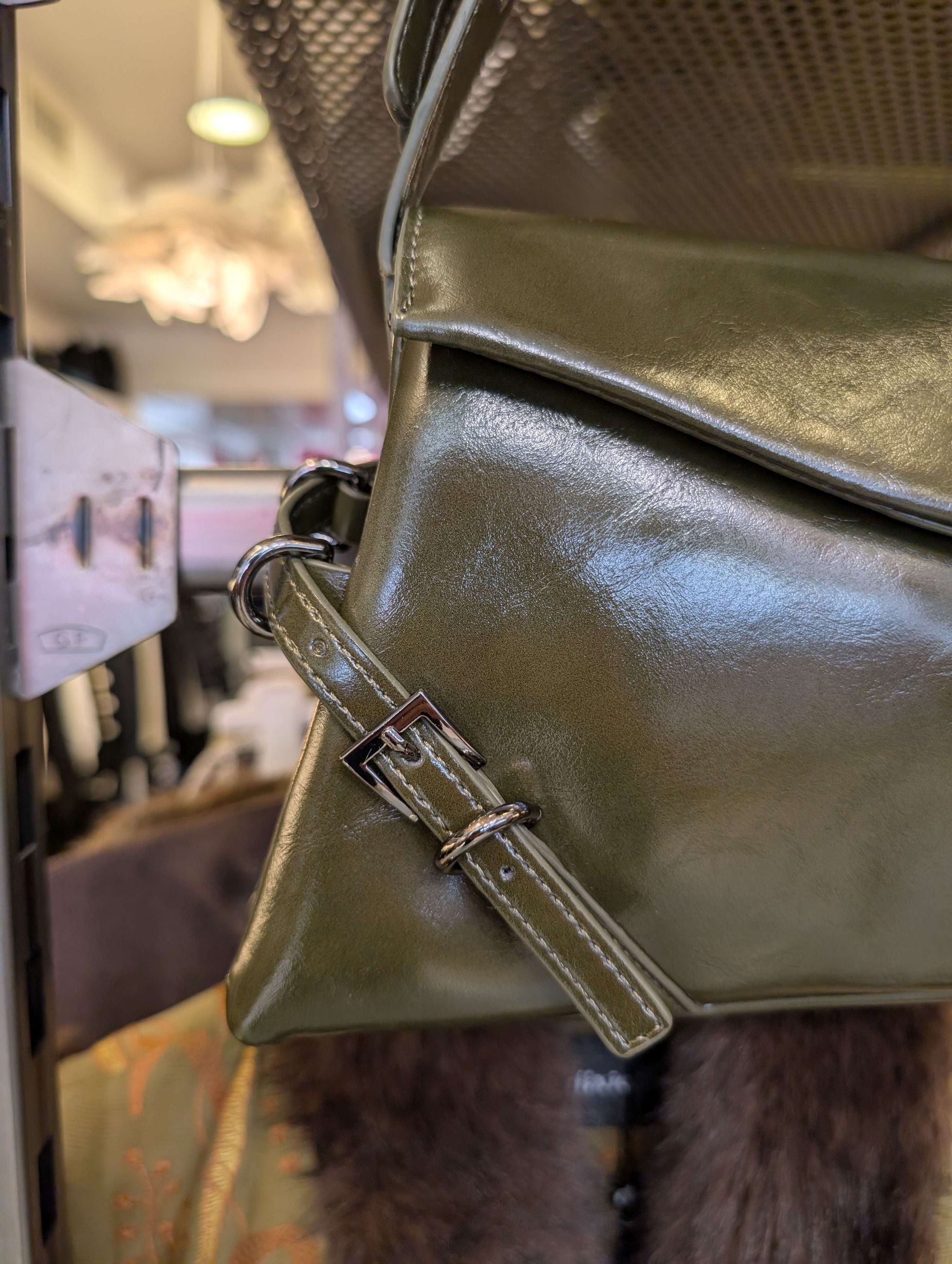 BORSA SABRINA A SPALLA VERDE - NALI'