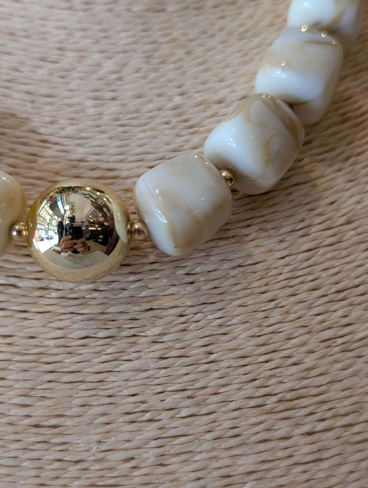 COLLANA CLOUDY IN RESINA BEIGE - NALI'