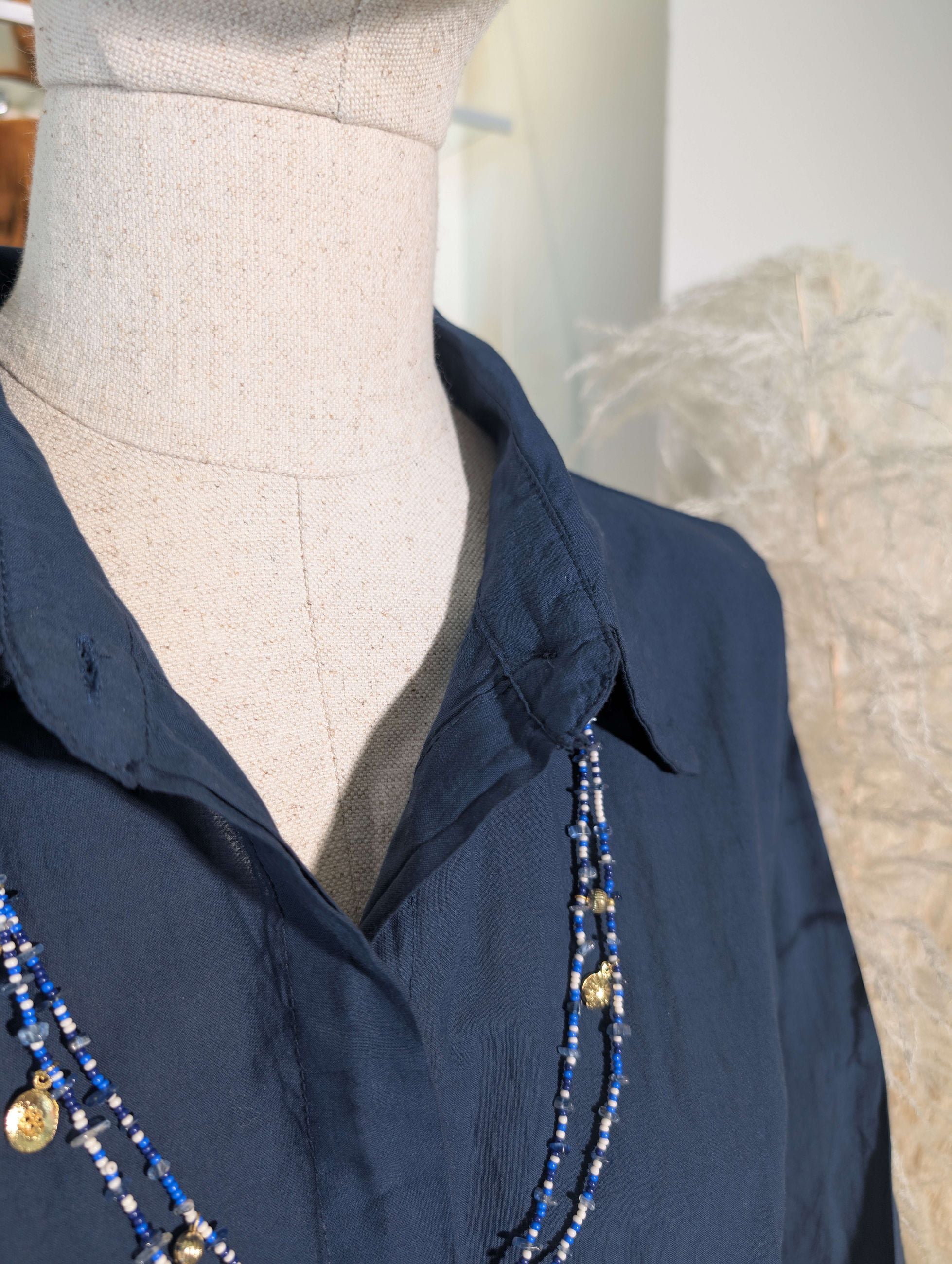 Abito chemisier in cotone. -