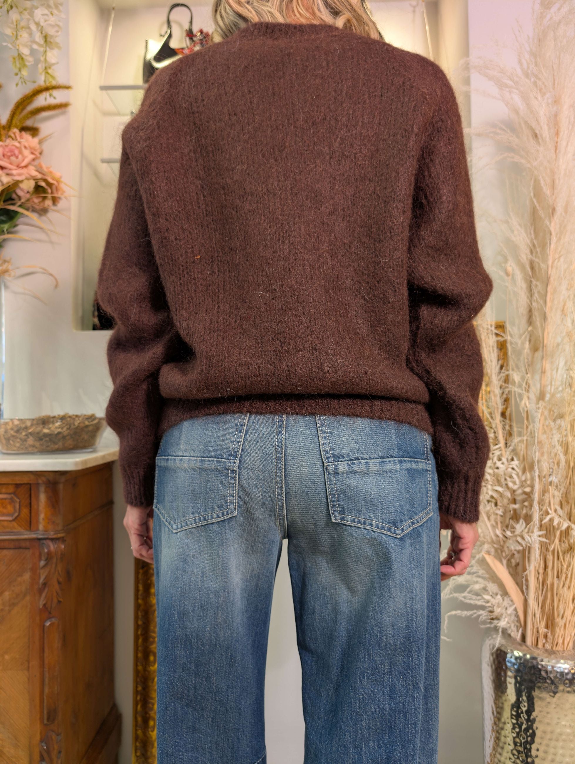 Maglia paricollo in kid mohair - SHE_FLORENCE_LAB