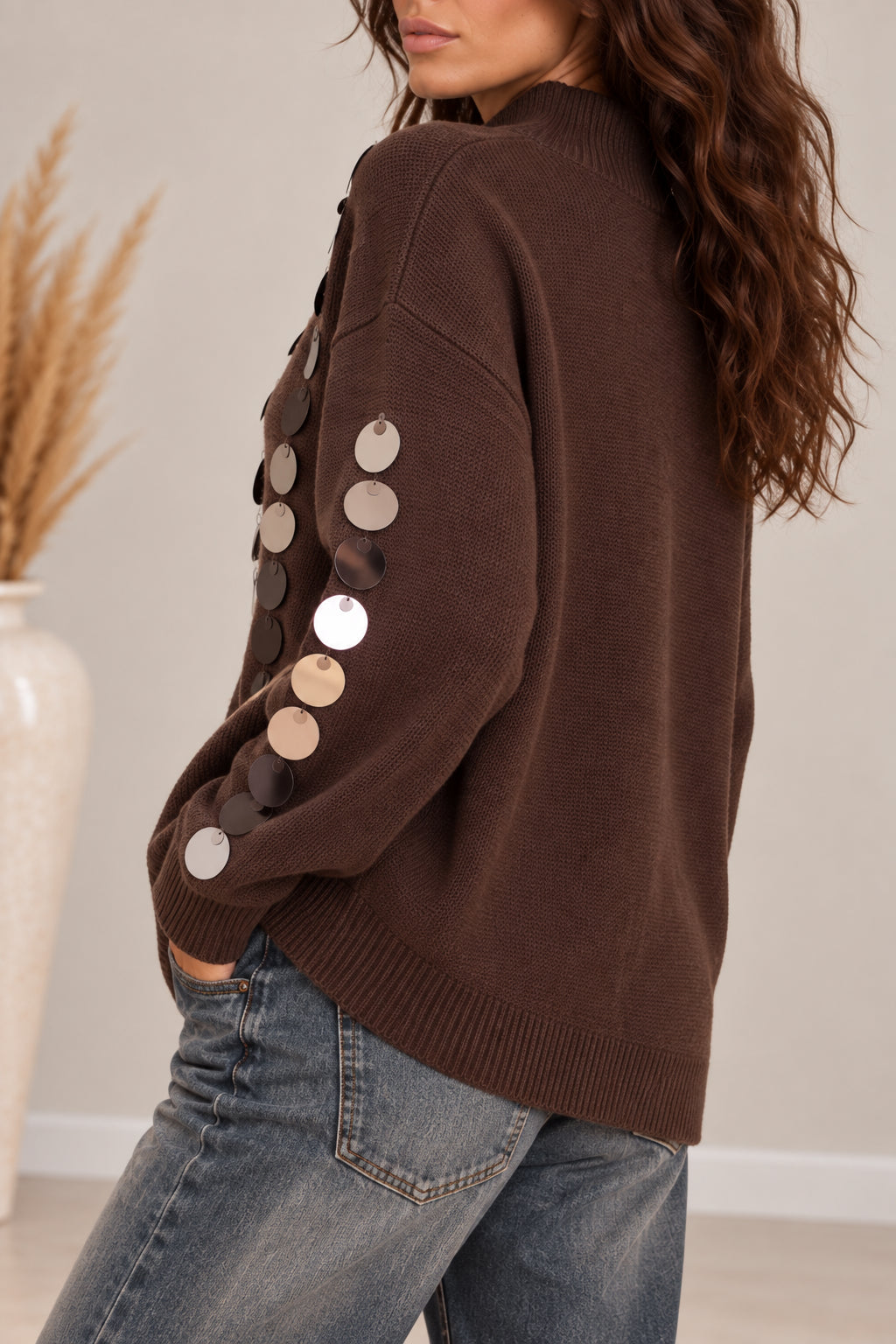 Maglia Oversize con Macropaillettes - LOLA by Sandro Ferrone