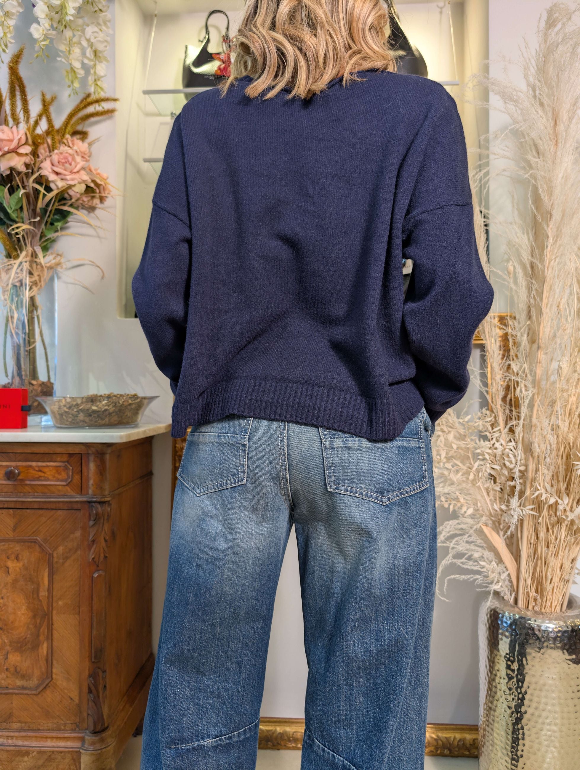 Cardigan con bottoni gioiello - SHE_FLORENCE_LAB